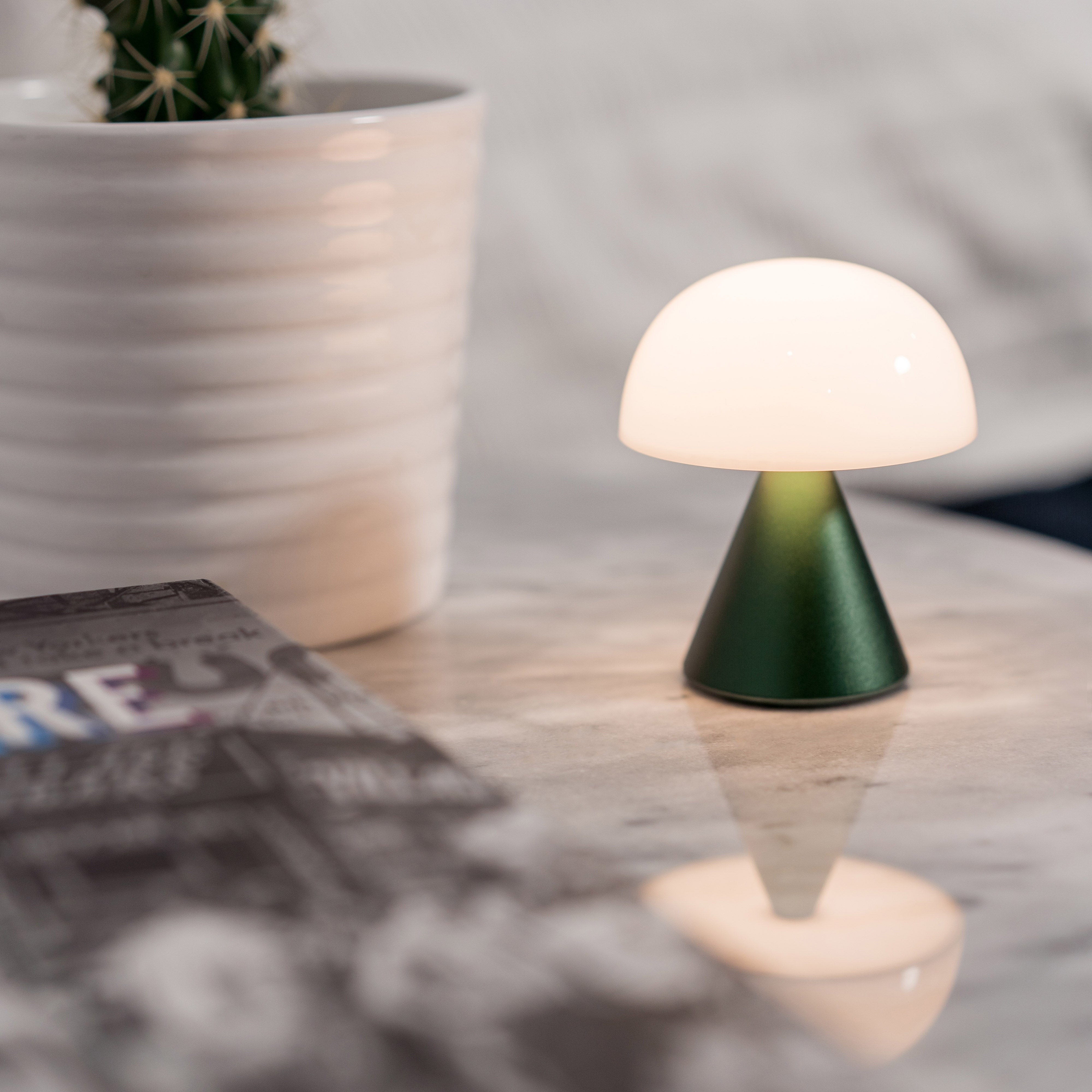 Lexon Mina USB-C Rechargeable LED Night Light - Mint