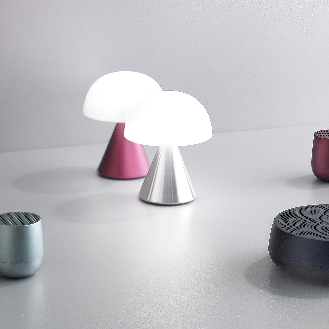 Lexon Mina USB-C Rechargeable LED Night Light - Mint