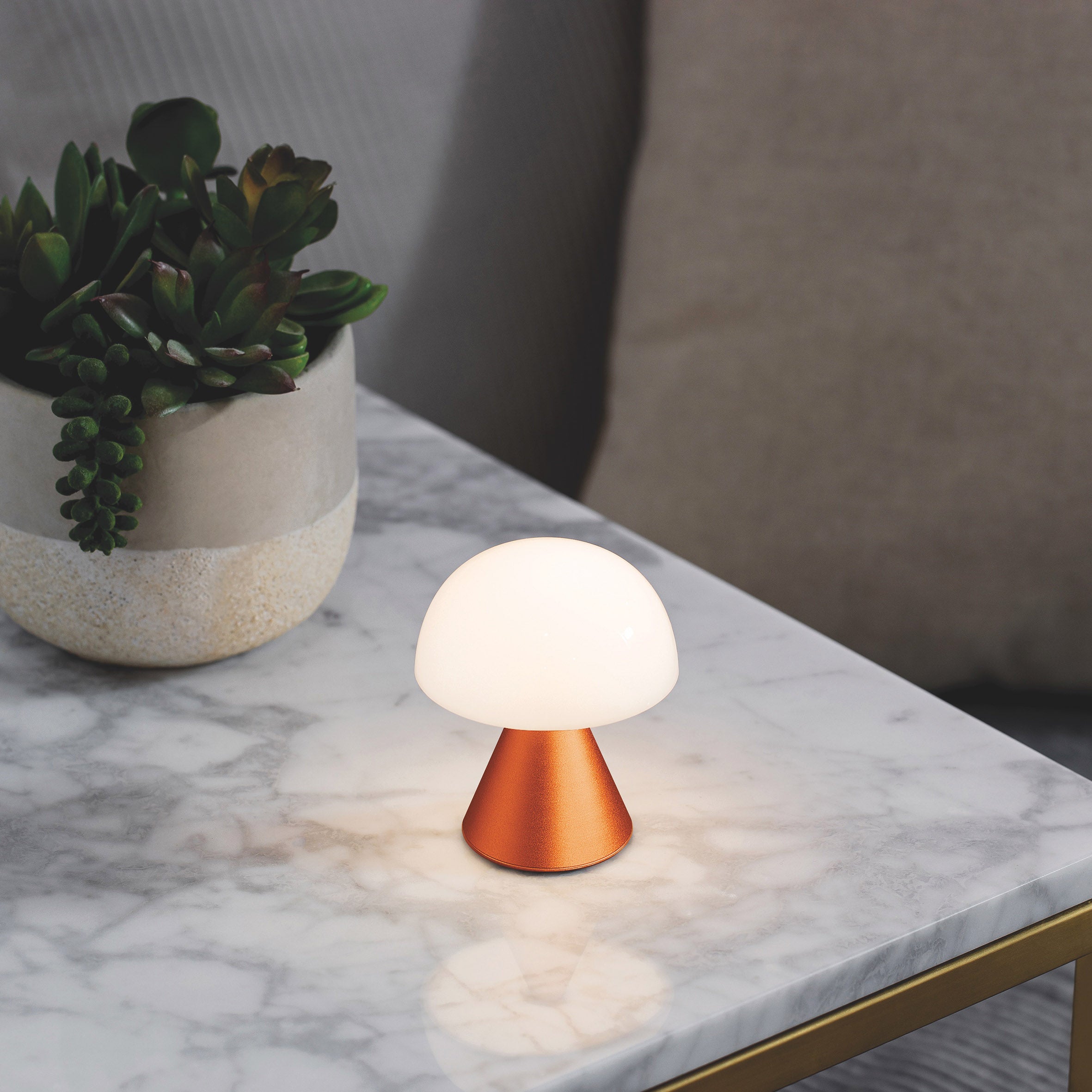 Lexon Mina USB-C Rechargeable LED Night Light - Mint