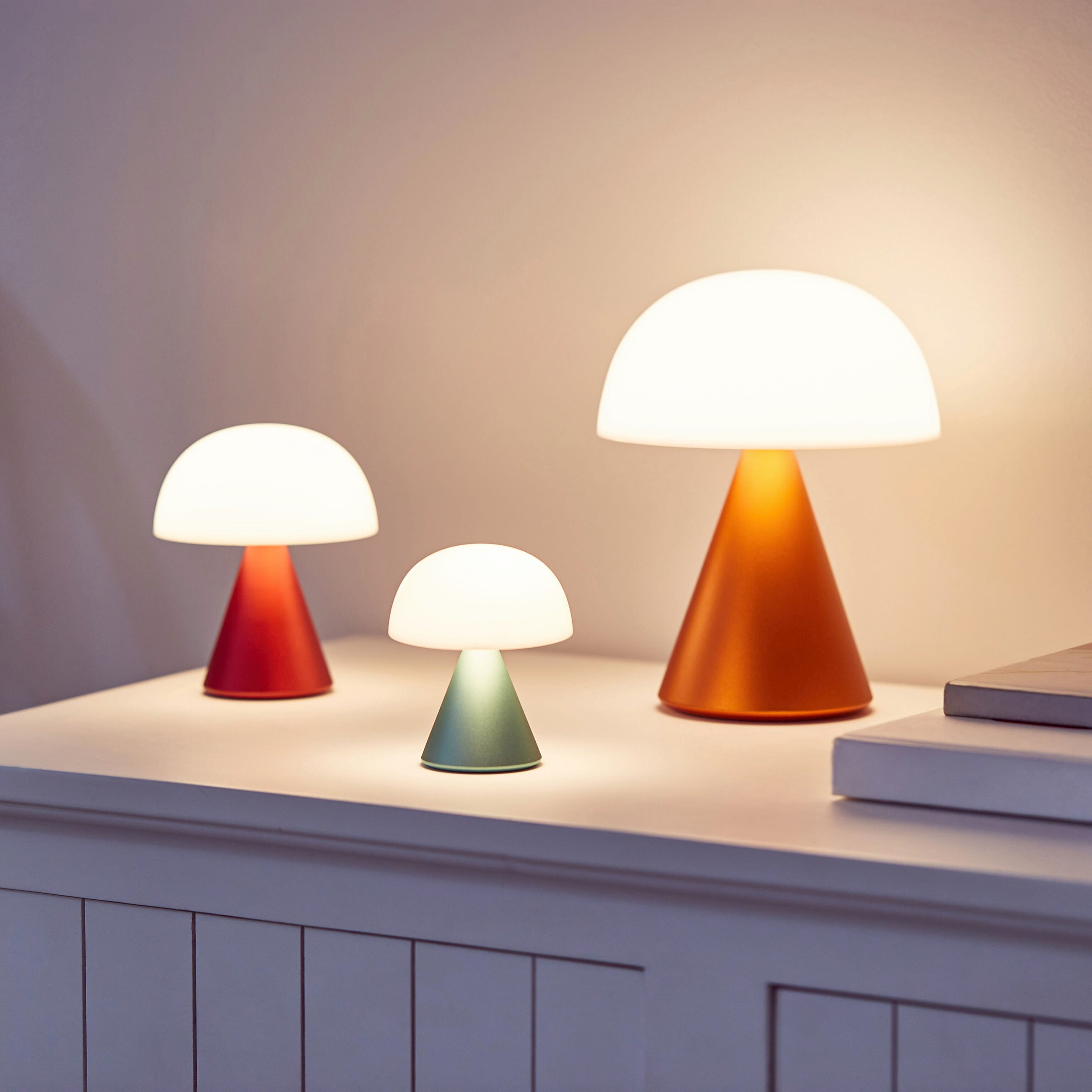 Lexon Mina USB-C Rechargeable LED Night Light - Mint
