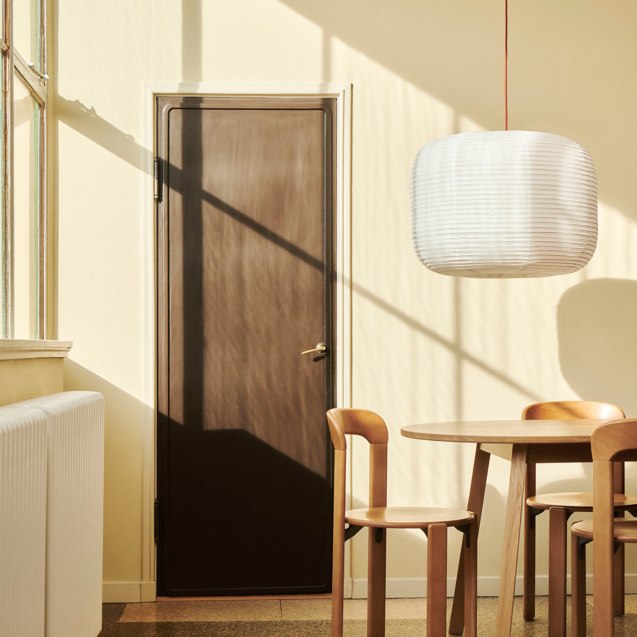 HAY Donut Rice Paper Pendant Lamp Shade - Large Bamboo Frame