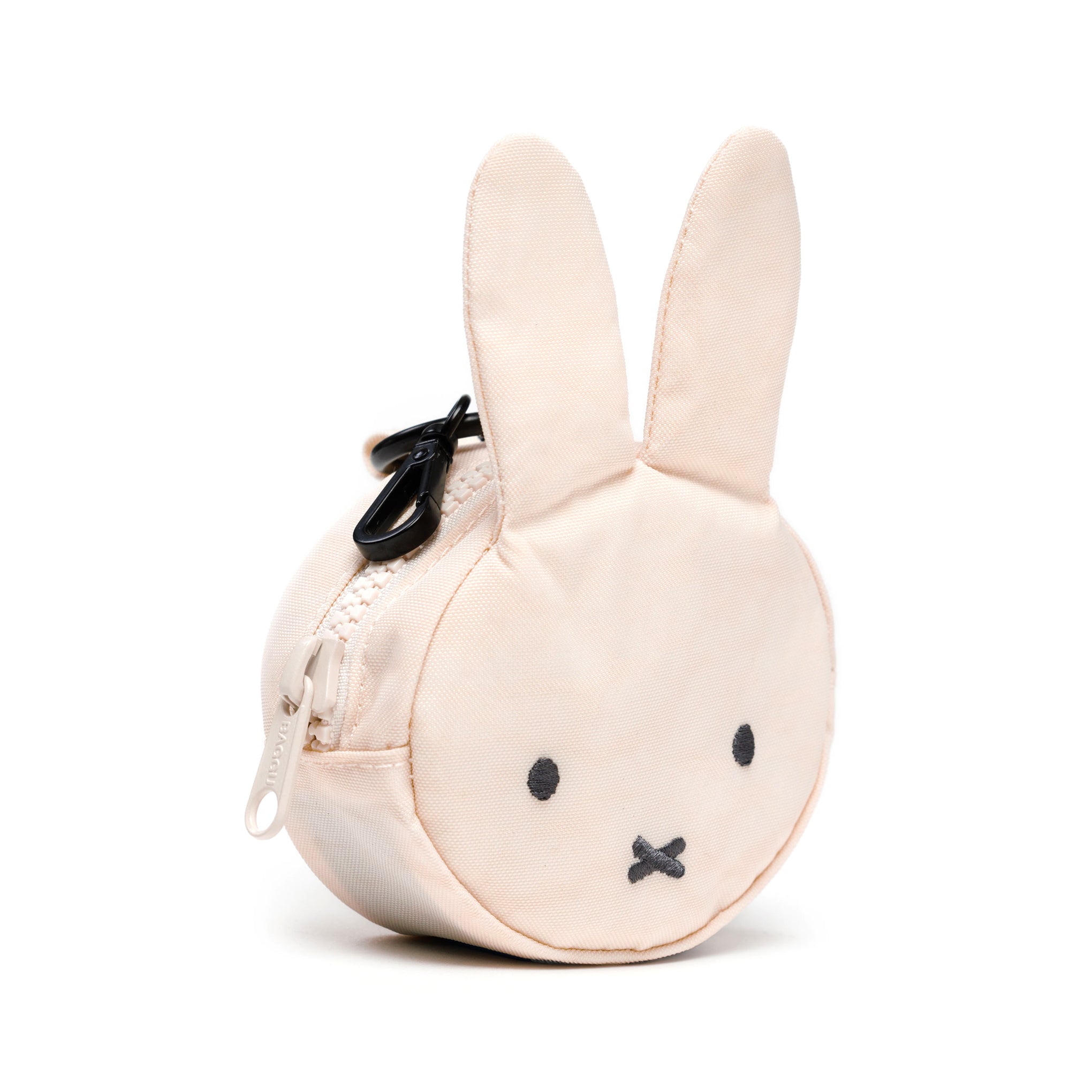 Miffy Baggu Recycled Nylon Bag Charm with Zipper for Essentials