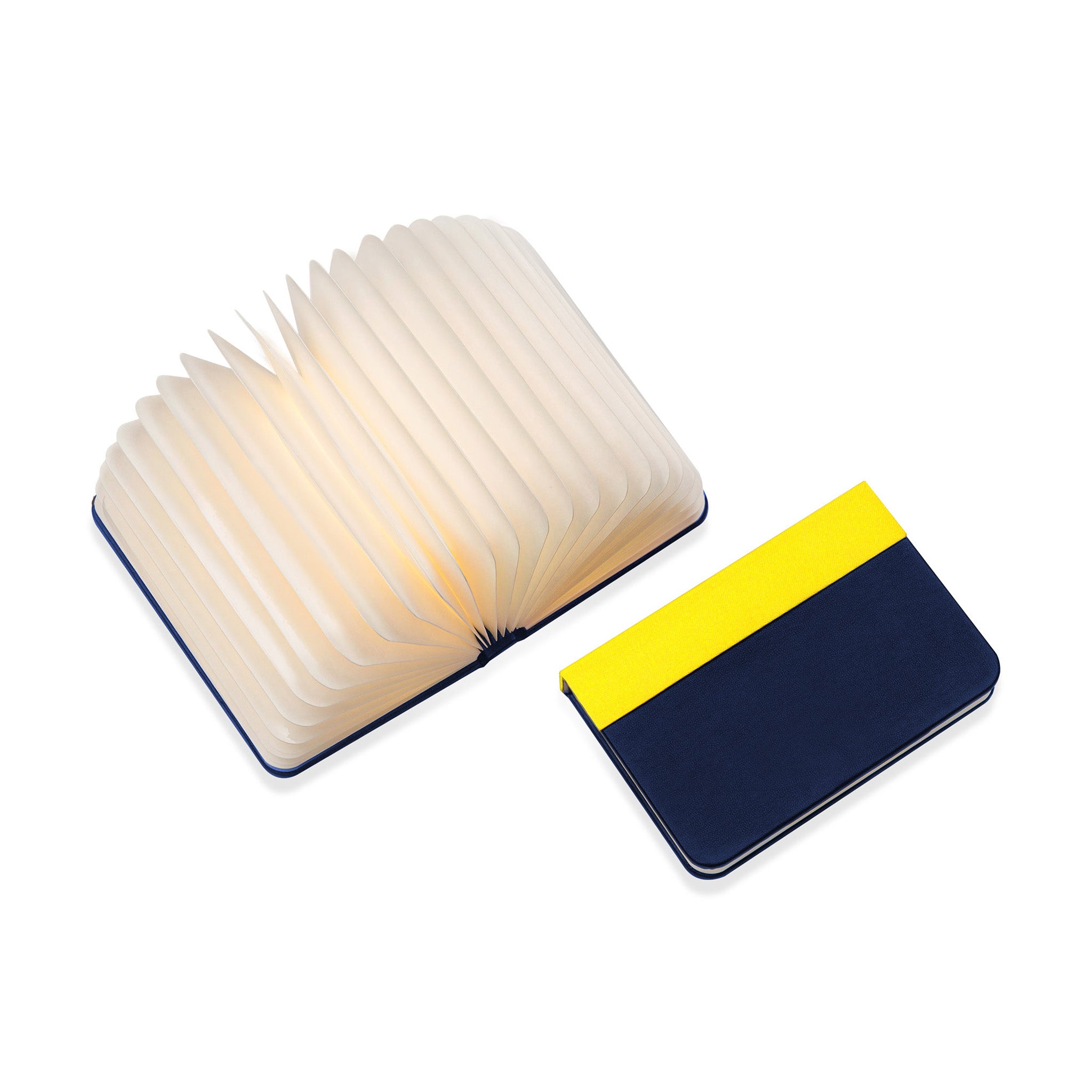 Lumio+ Mini Portable Light with USB Charger - Navy/Yellow