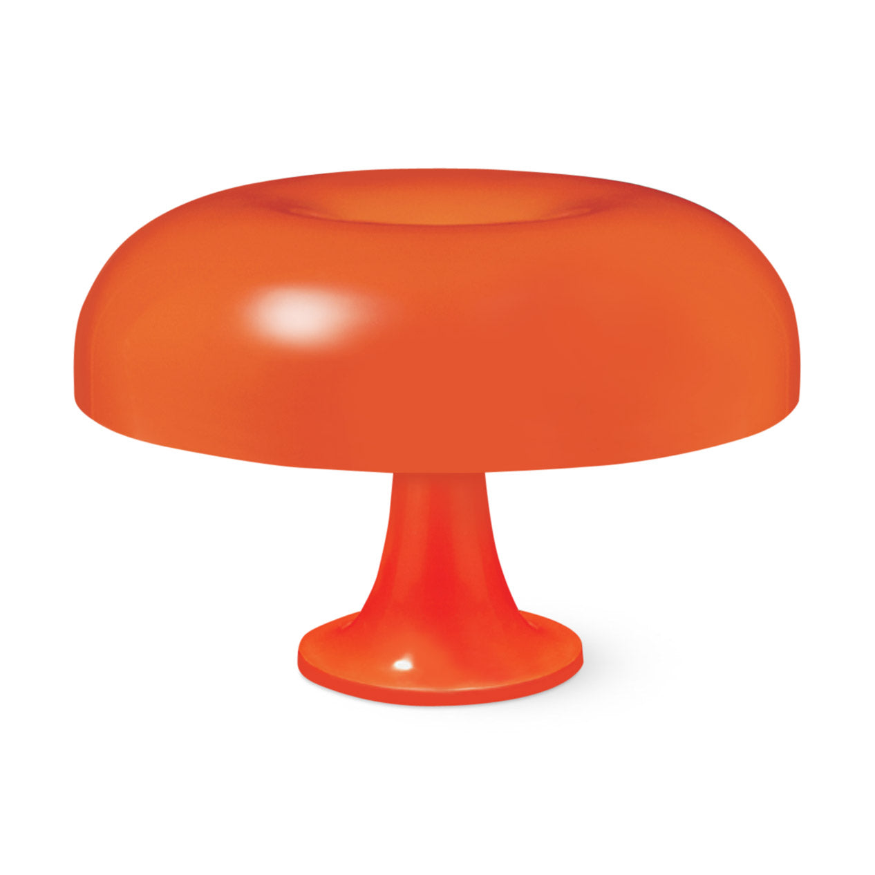 Artemide Nesso Orange Table Lamp - Space-Age Design