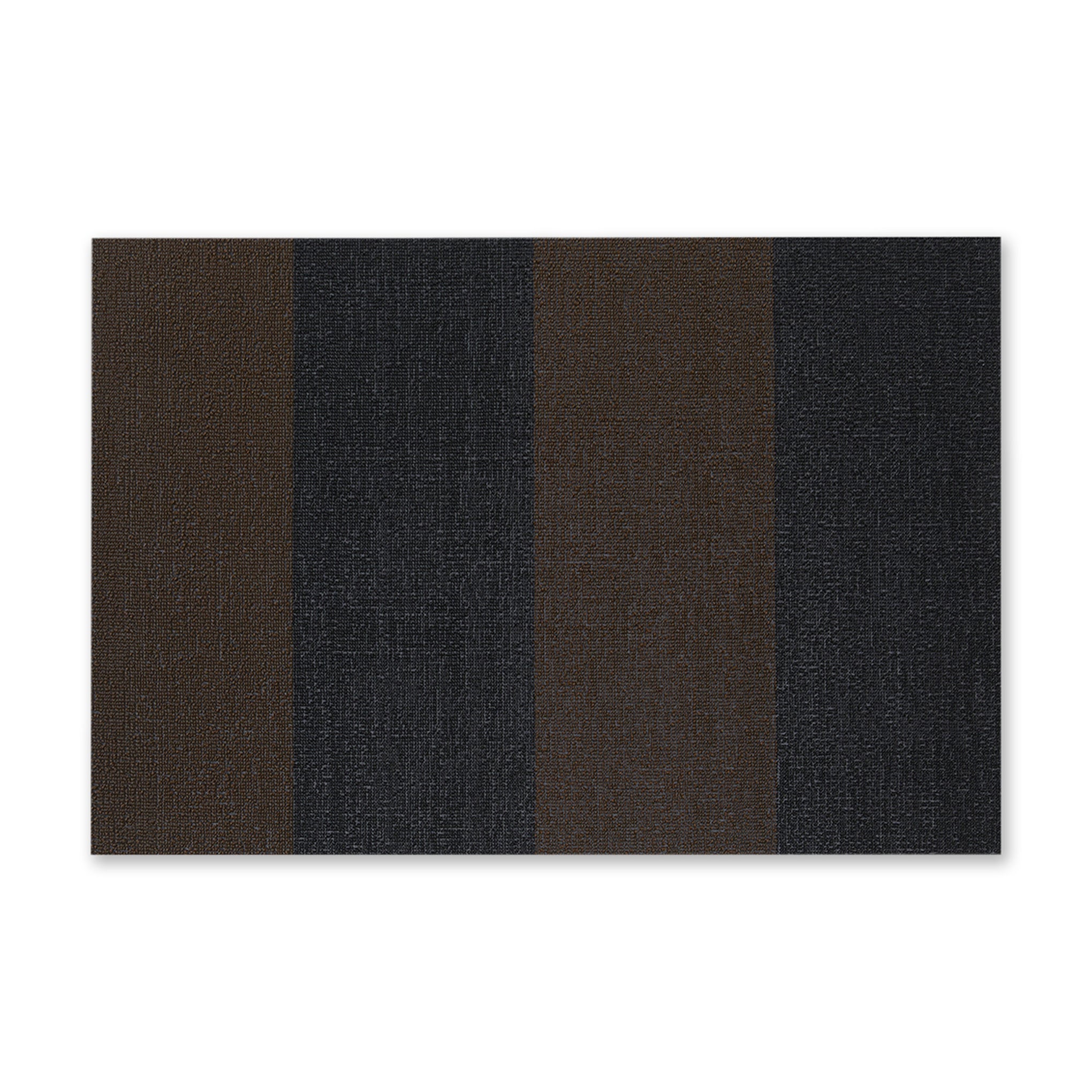 Chilewich Mocha Stripe Shag Rug for Indoor & Outdoor Use