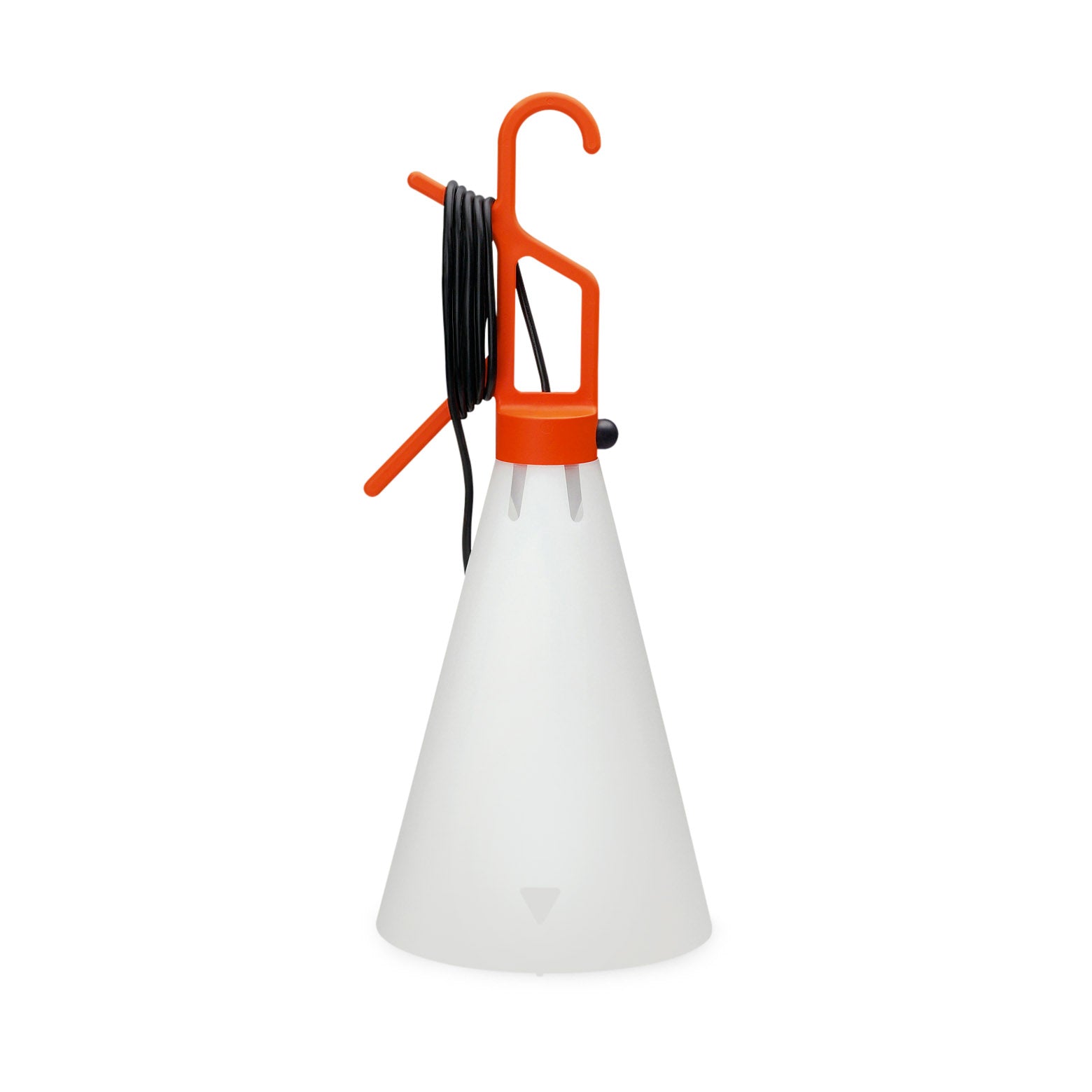 Flos Mayday Hook Lamp - Orange Industrial Pendant Light