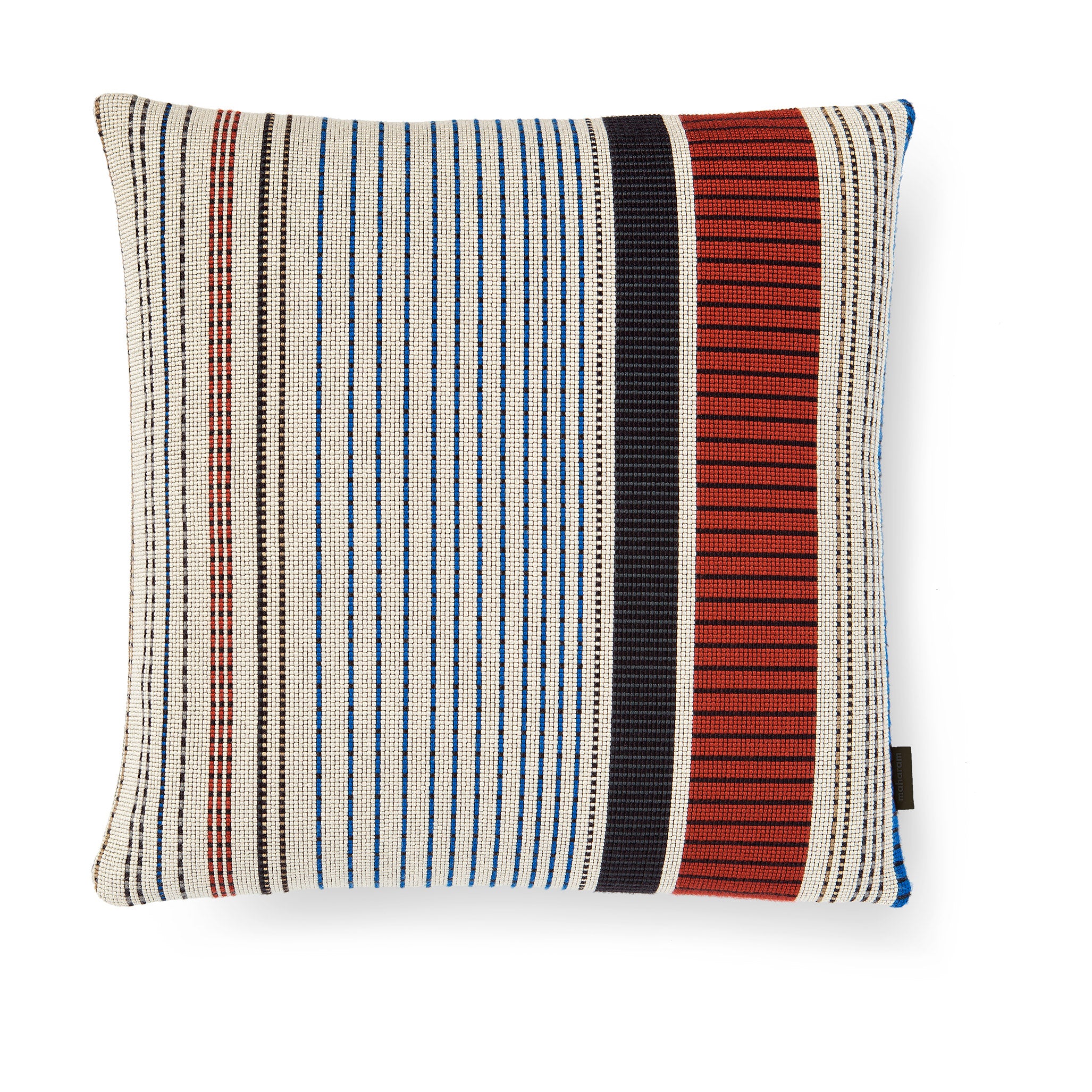 Maharam Point Pillow by Paul Smith - Ivory & Ember Striped Design