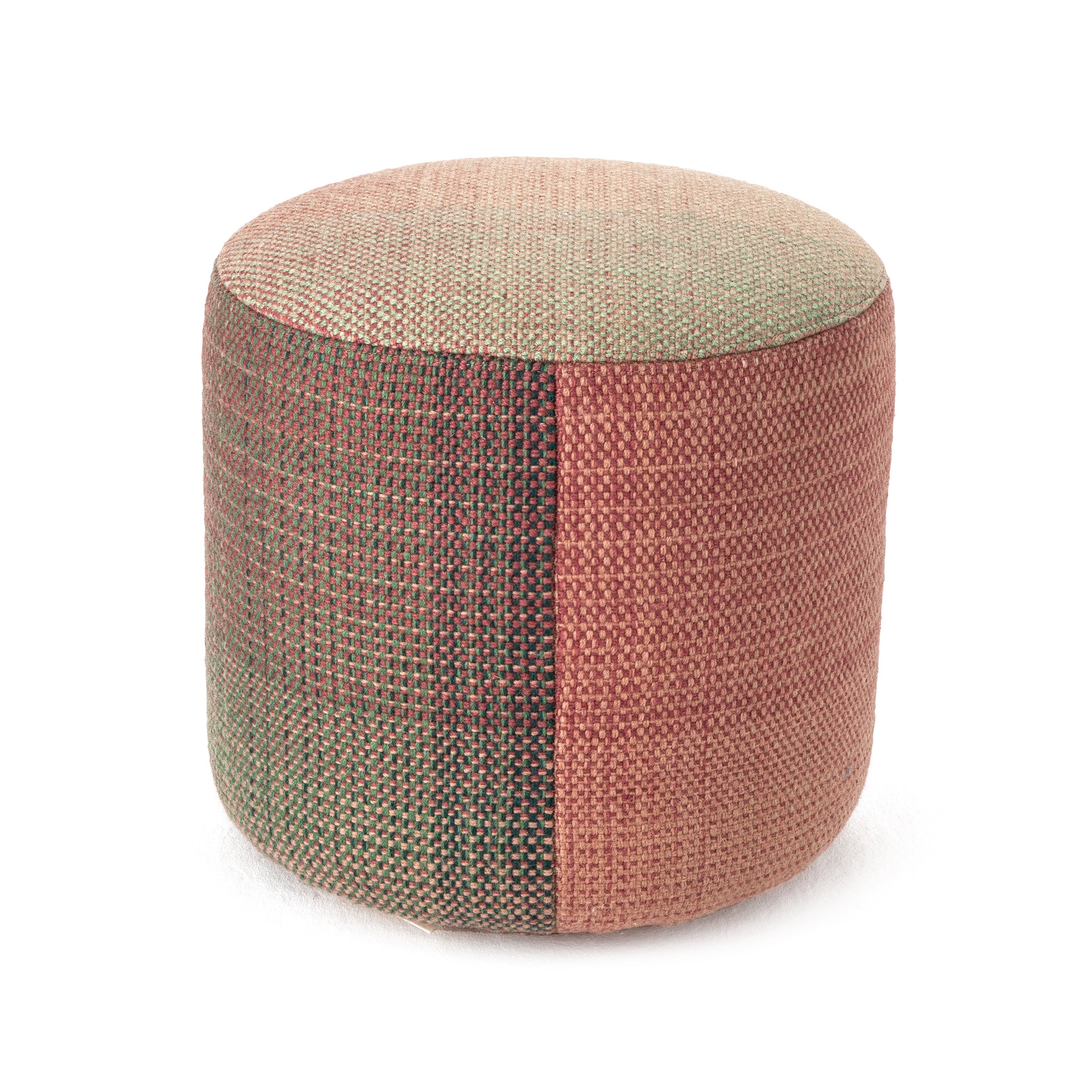 Nanimarquina Shade Wool Pouf Stool - Gradient Red Multi
