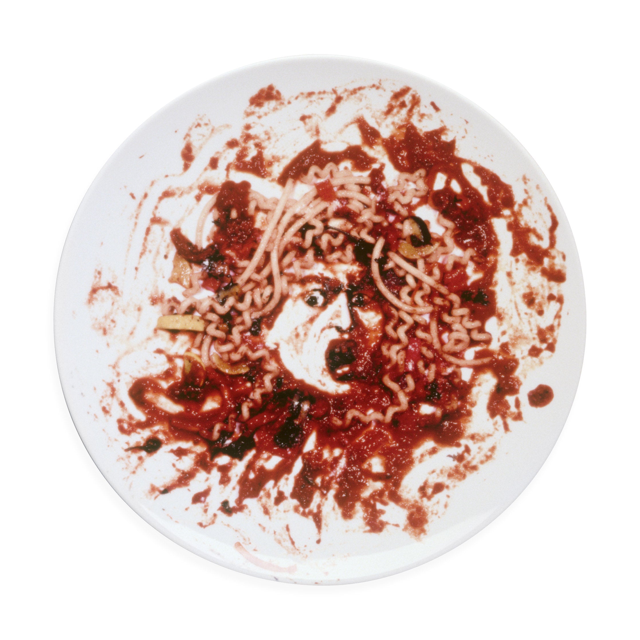 Vik Muniz Medusa Pasta Plate – Caravaggio Art Serving Dish