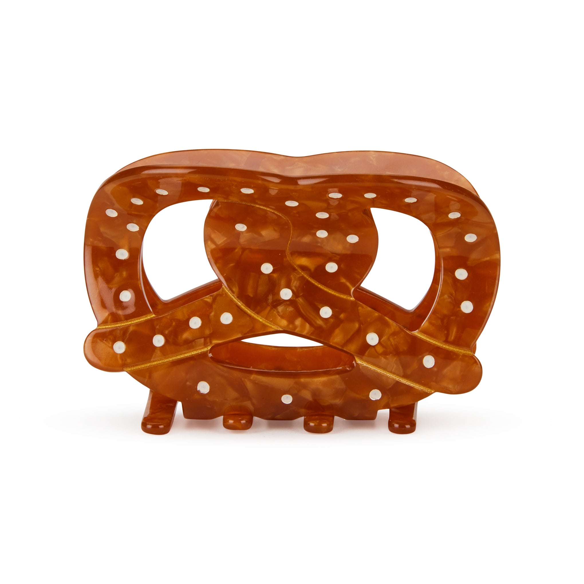 Solar Eclipse Pretzel Hair Clip - Hand-Painted Eco-Friendly Accessory