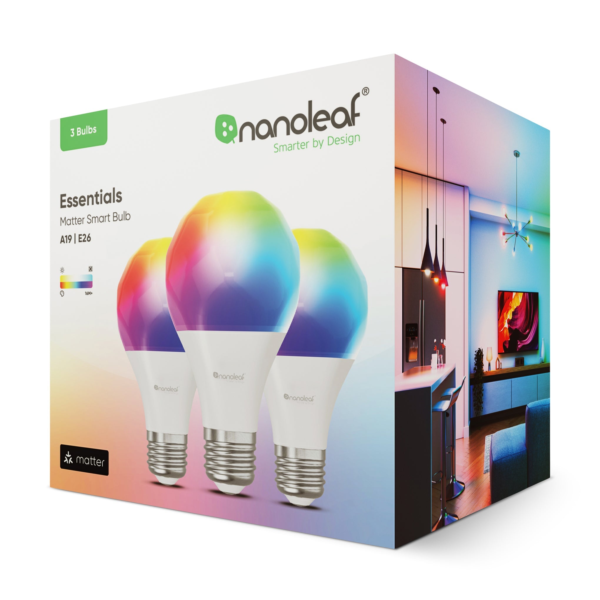 Nanoleaf E26 Smart LED Bulb - 16M Colors, Thread & Matter Enabled