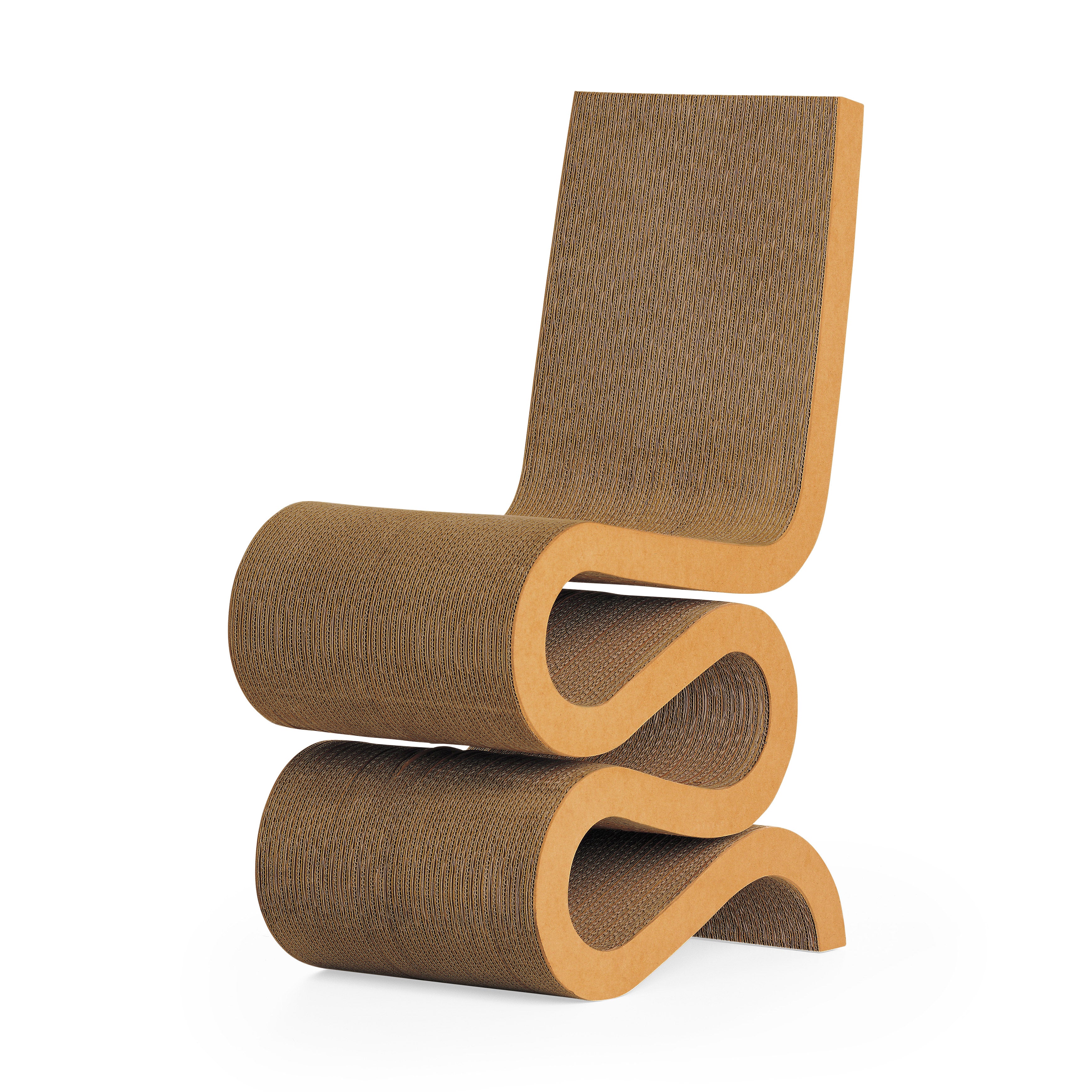 Vitra Gehry Wiggle Cardboard Side Chair