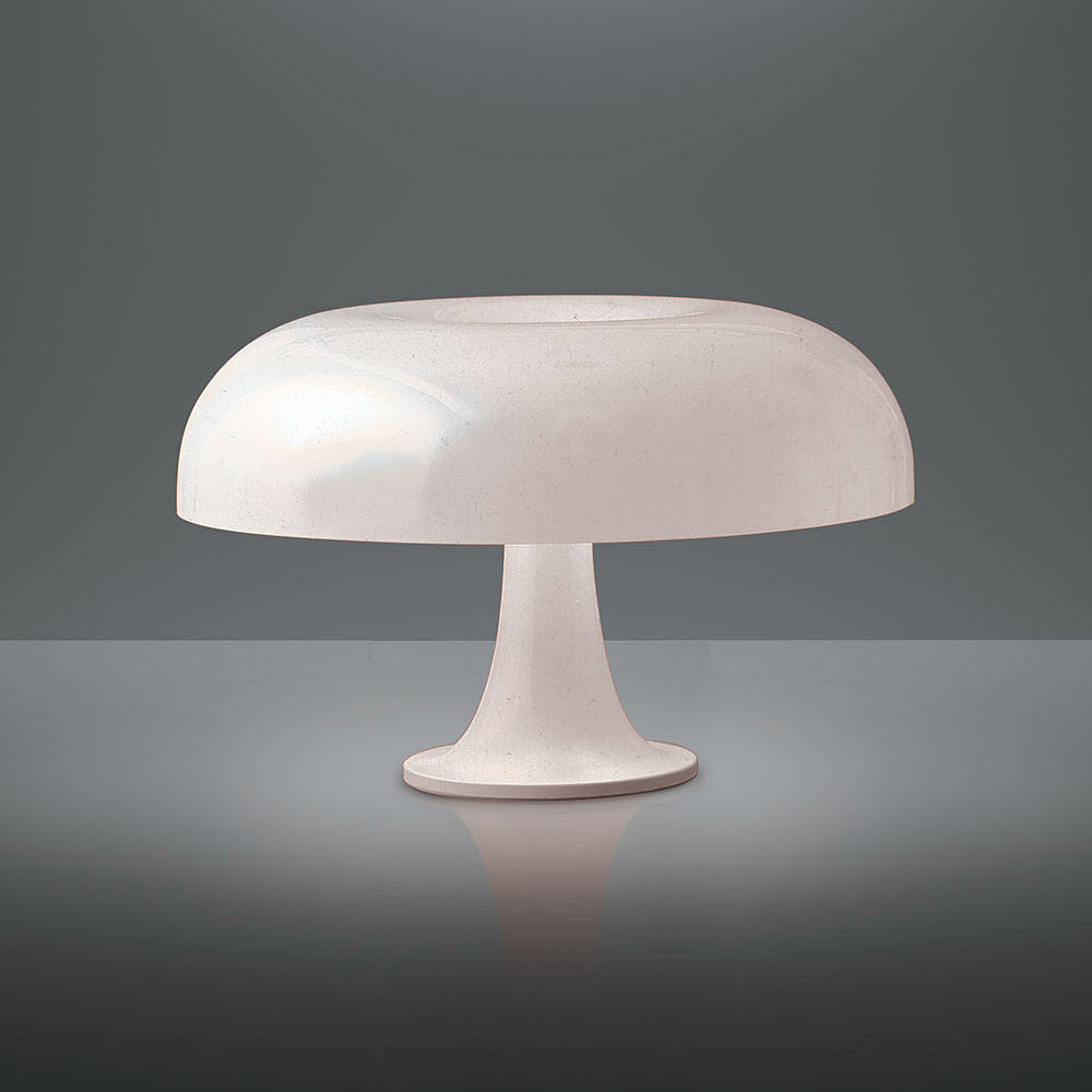 Artemide Nesso Table Lamp - White Space-Age Design, 13.5"