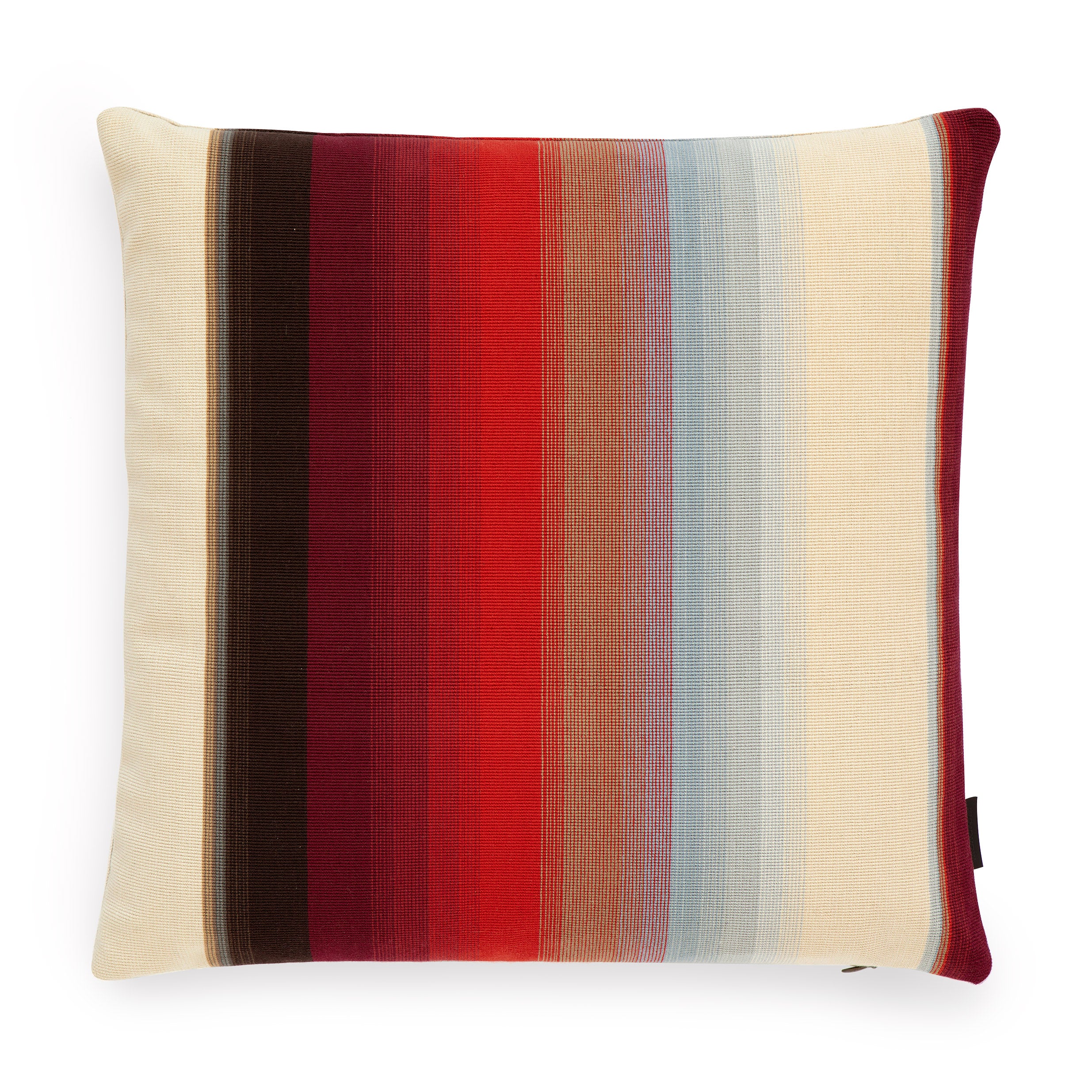 Paul Smith Maharam Blended Stripe Cotton Pillow - Down & Feather Insert