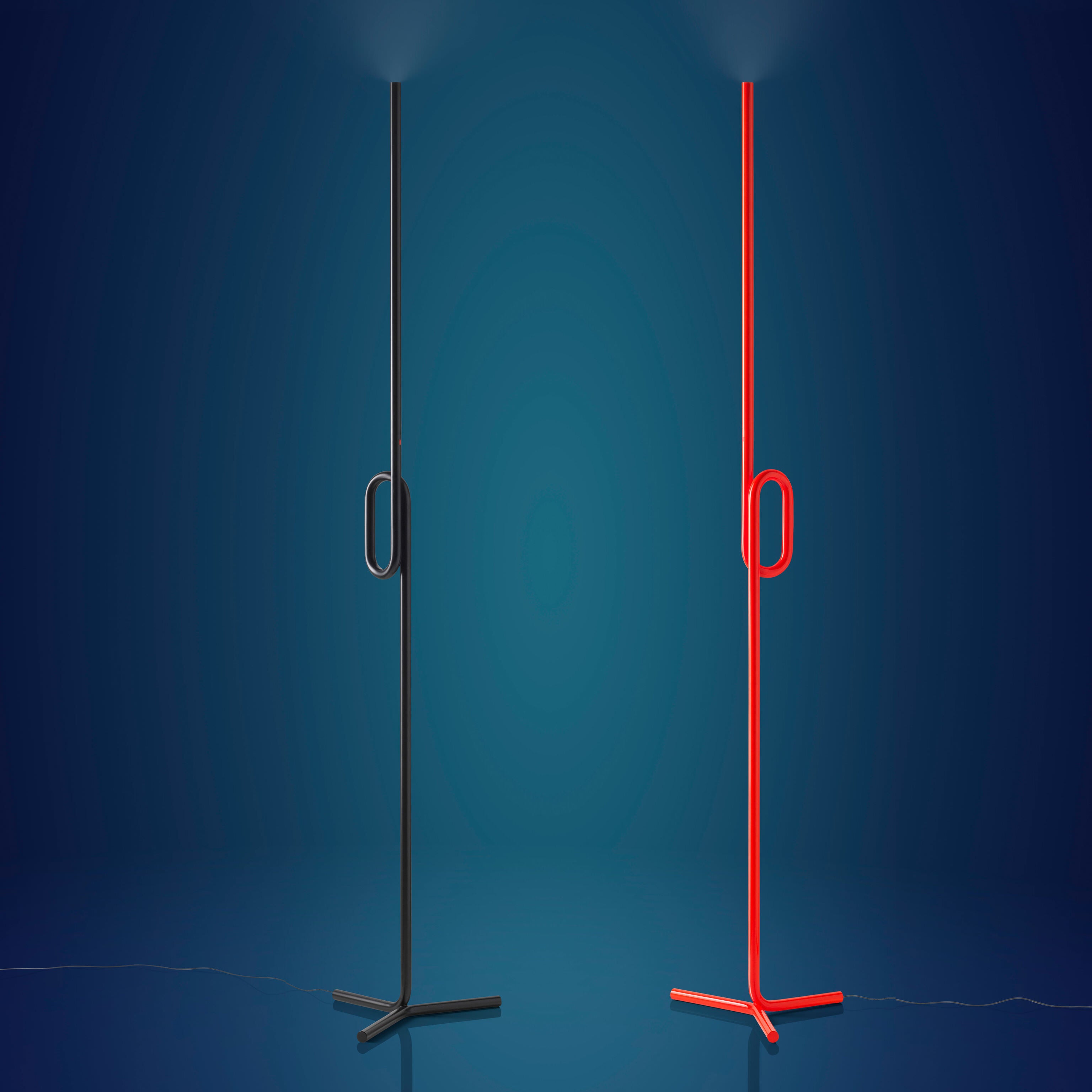 Foscarini Tobia LED Floor Lamp - Adjustable & Dimmable, Orange