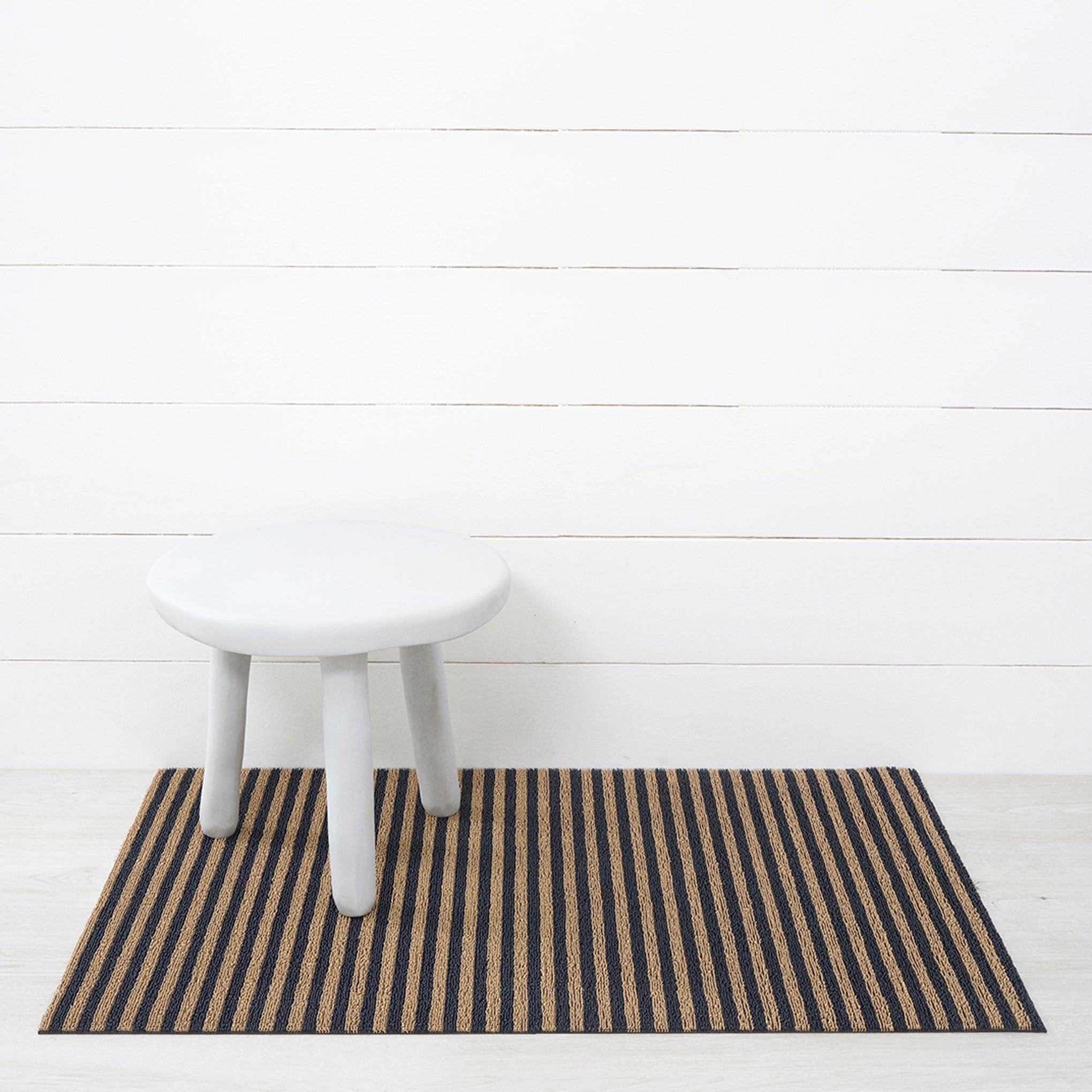 Chilewich Striped Shag Bath Mat - Waterproof & Mold Resistant