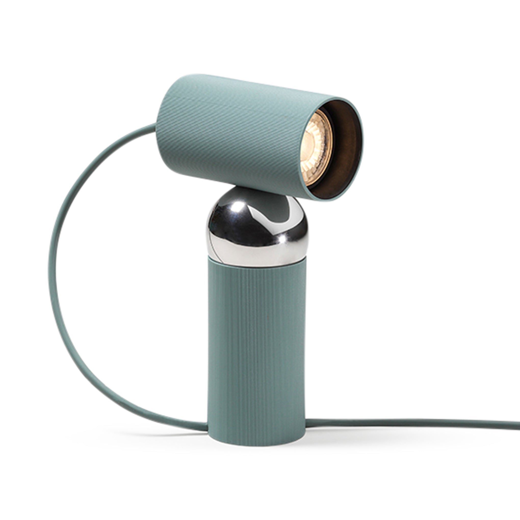 Bilboquet Adjustable LED Table Lamp in Sage - Eco-Friendly Polycarbonate Design