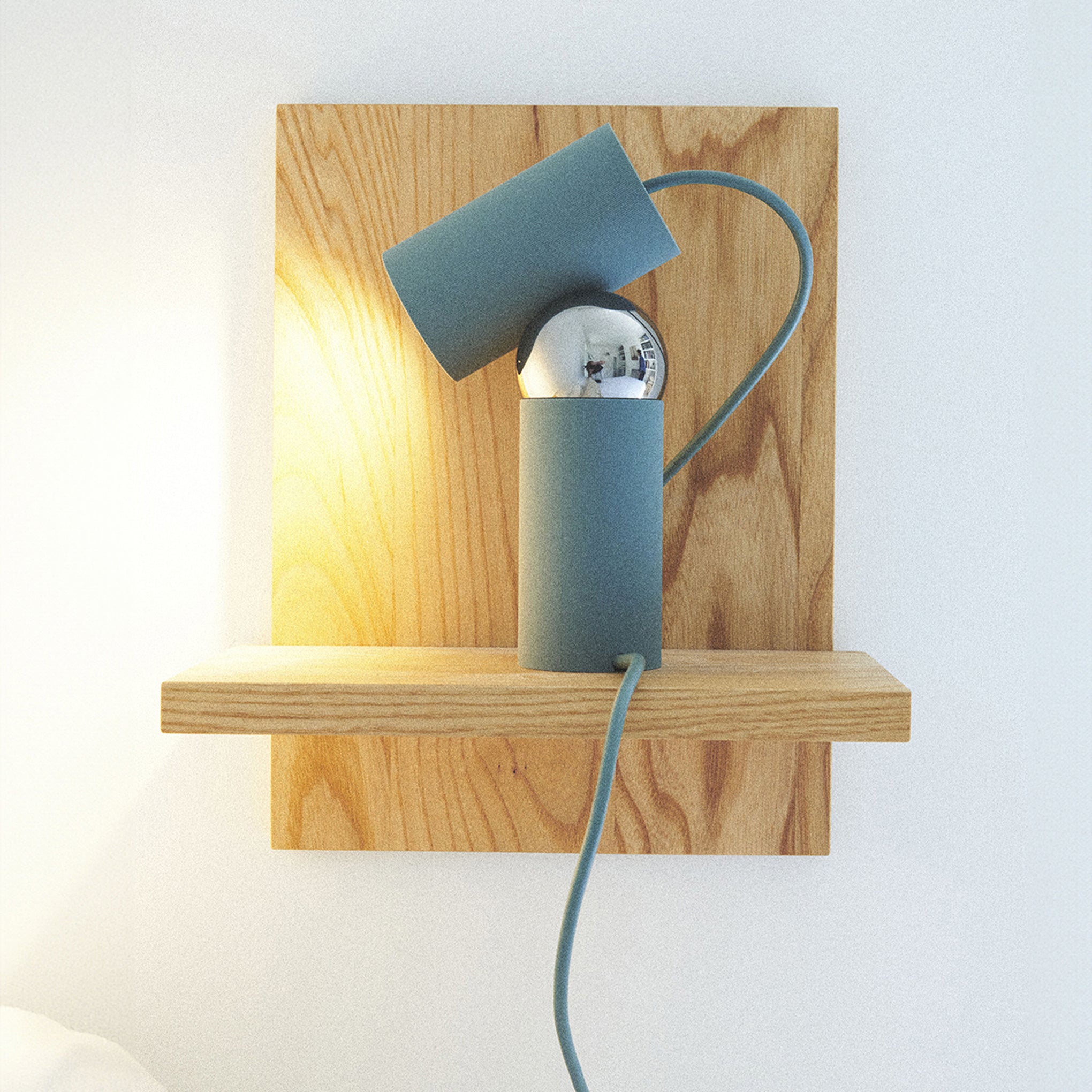 Bilboquet Adjustable LED Table Lamp in Sage - Eco-Friendly Polycarbonate Design