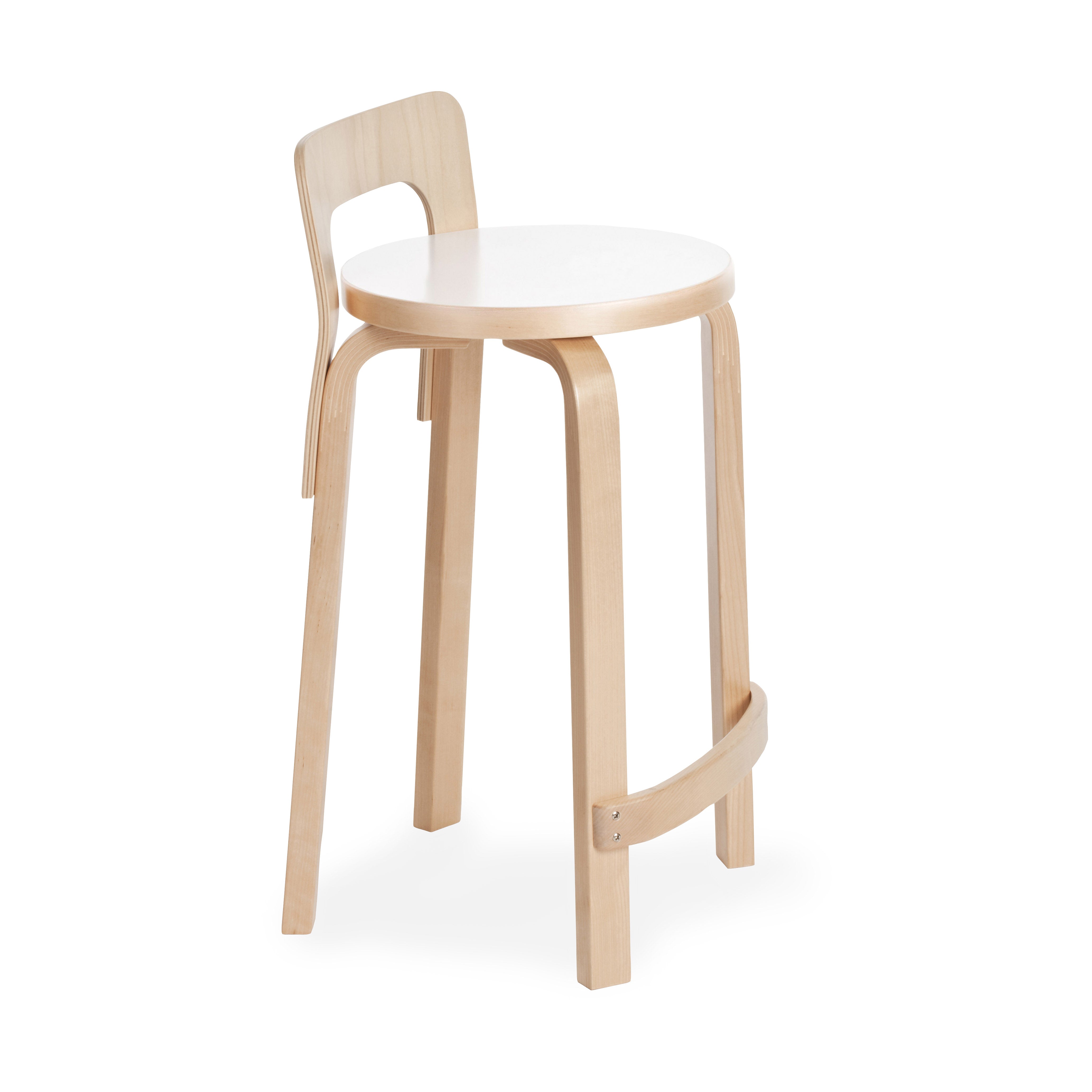 Artek Aalto K65 High Chair in Birch - Modern Scandinavian Design