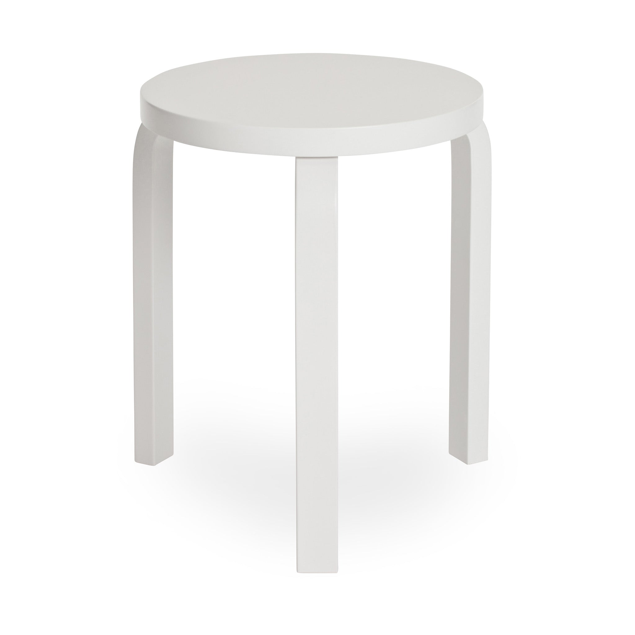 Artek Aalto Stool 60 - Black Stacking Stool with L-Shaped Legs