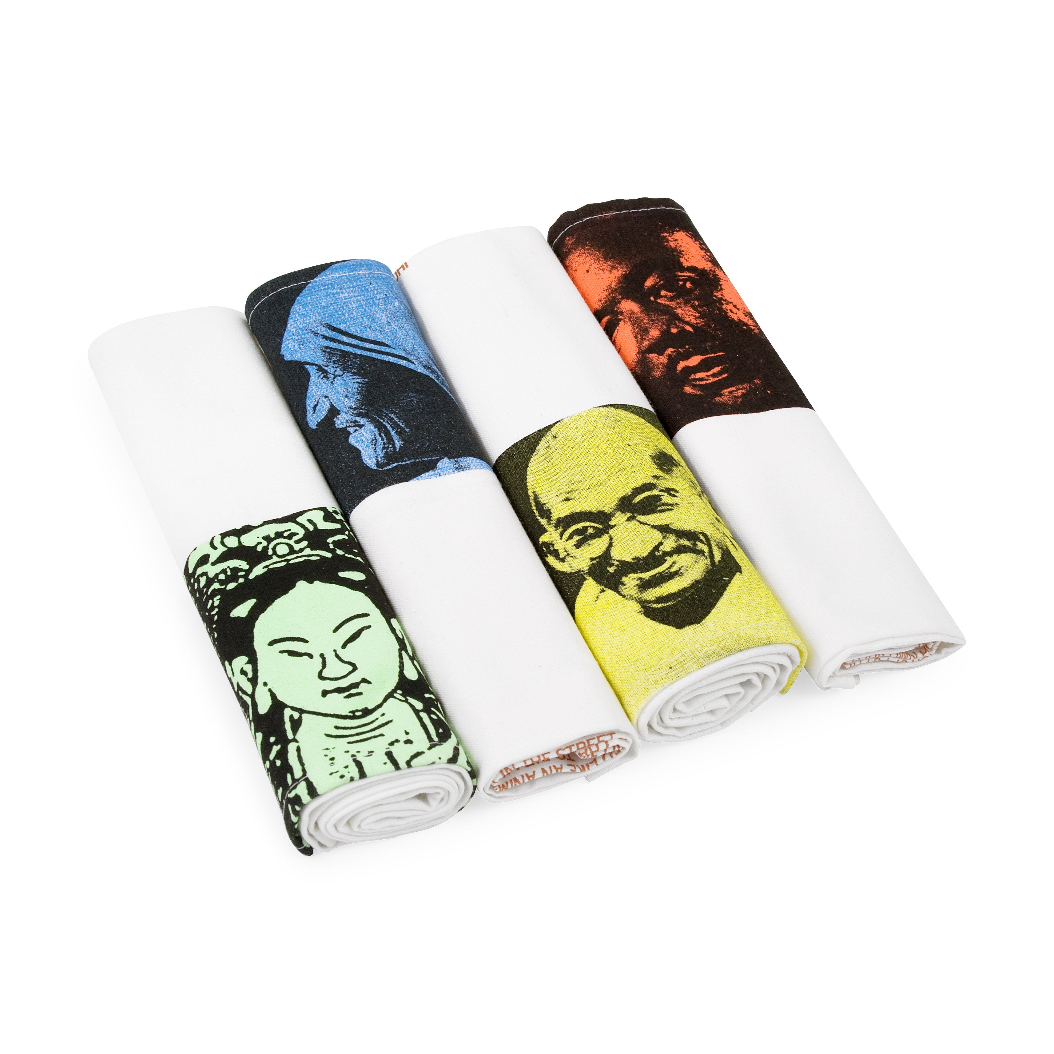 May Sun Artist-Designed Linen Napkins Set with Inspirational Quotes