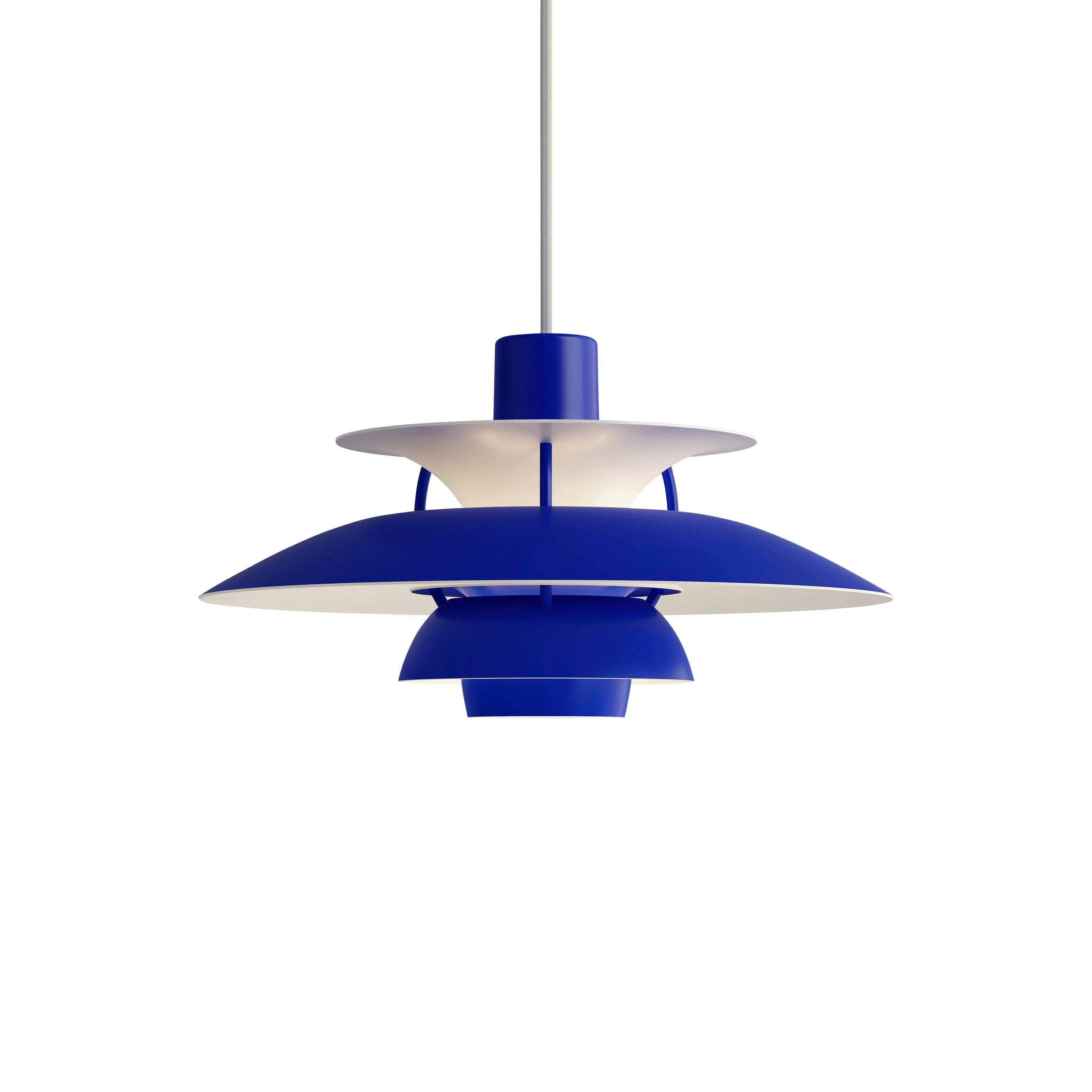 PH 5 Hanging Lamp - Danish Design Pendant Light in Blue Monochrome