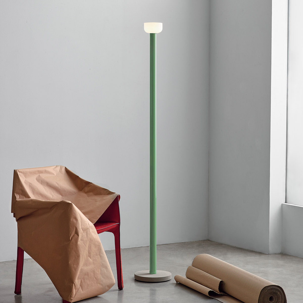 Flos Bellhop LED Floor Lamp with Dimmer - Green