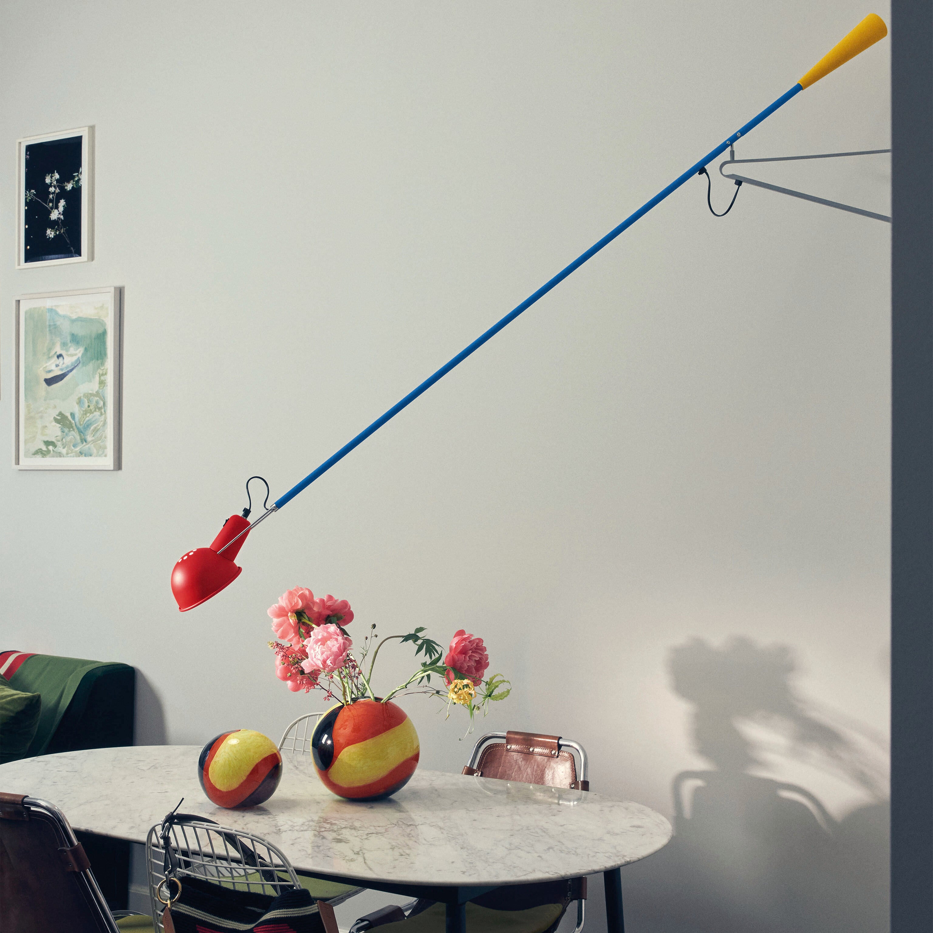 Flos Chromatica Adjustable Wall Lamp with 360° Rotating Head