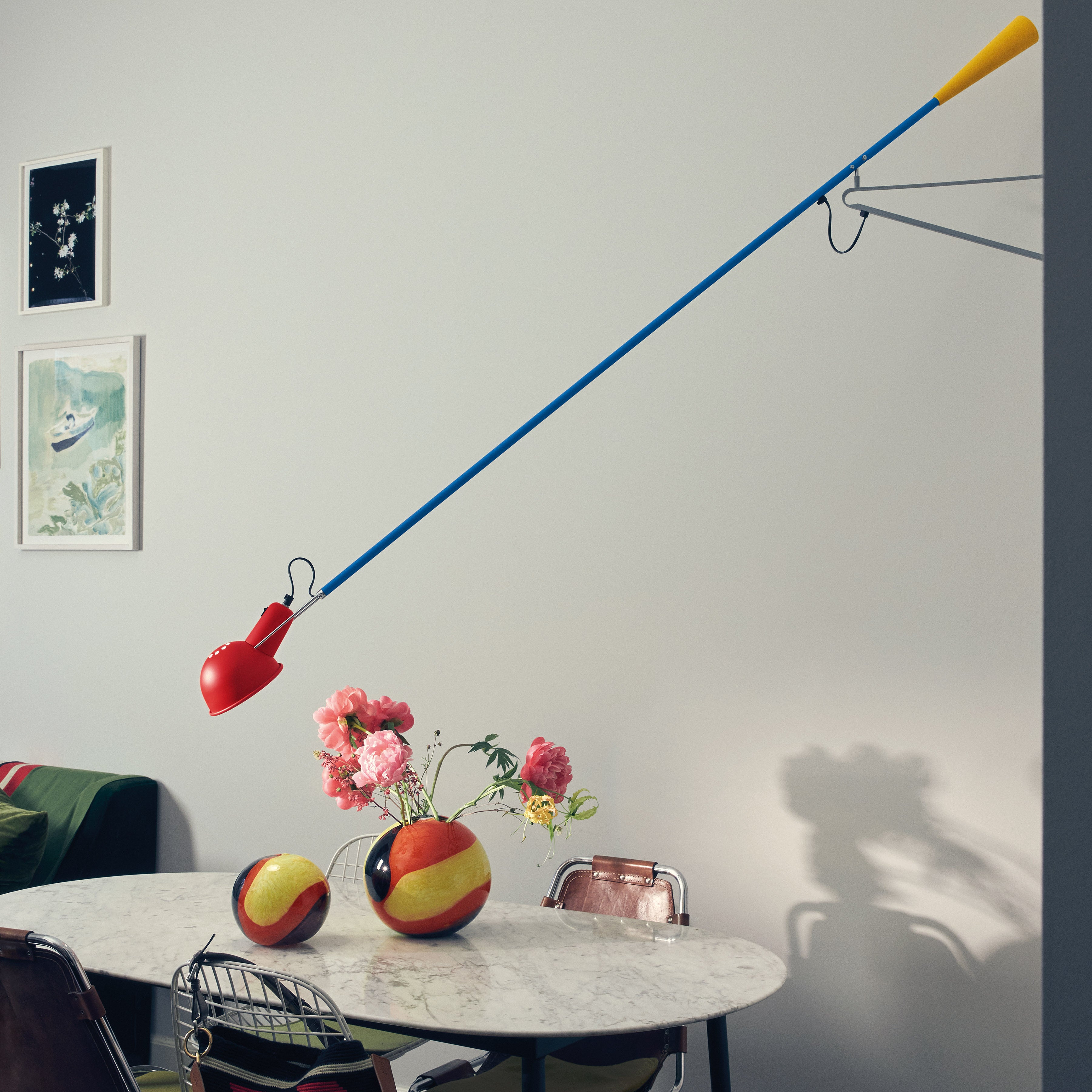 Flos Chromatica Adjustable Wall Lamp with 360° Rotating Head