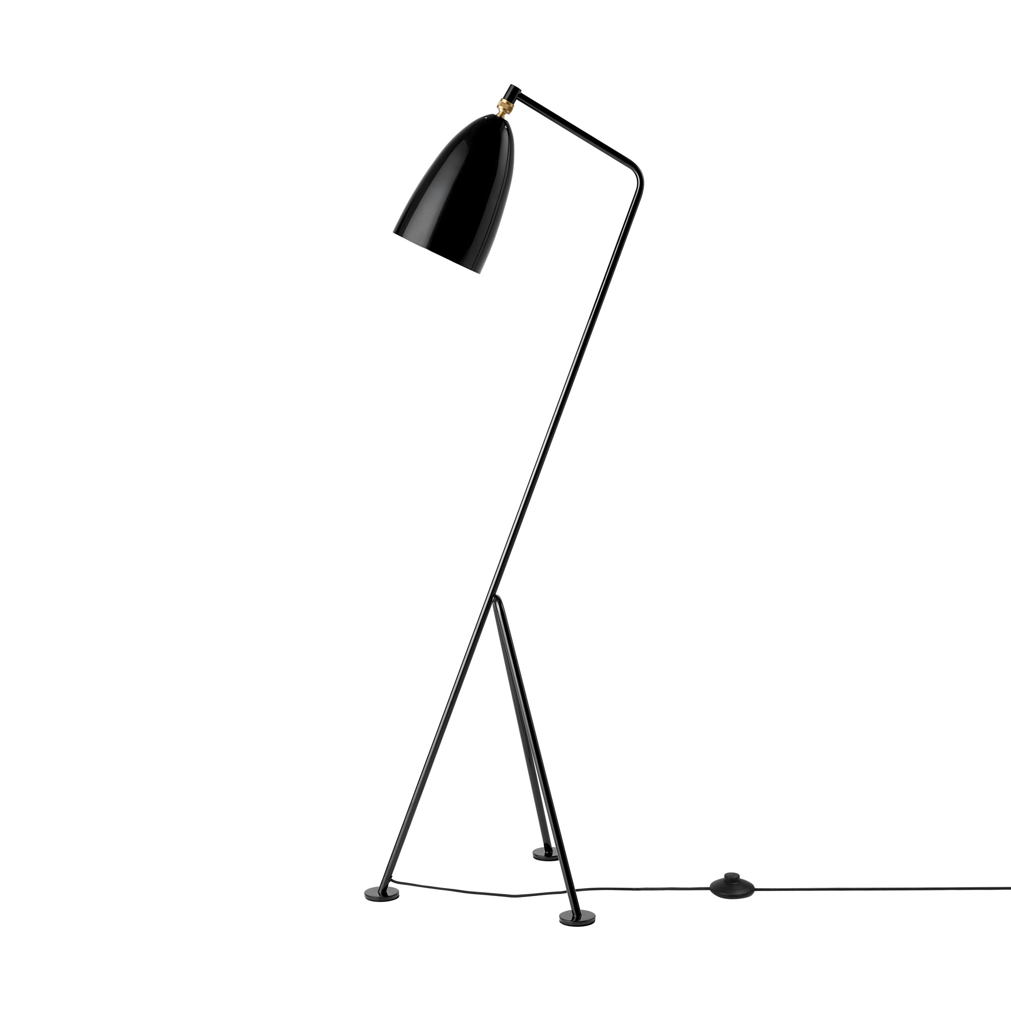 Grasshopper Floor Lamp by Greta Magnusson Grossman - Black Tripod Design