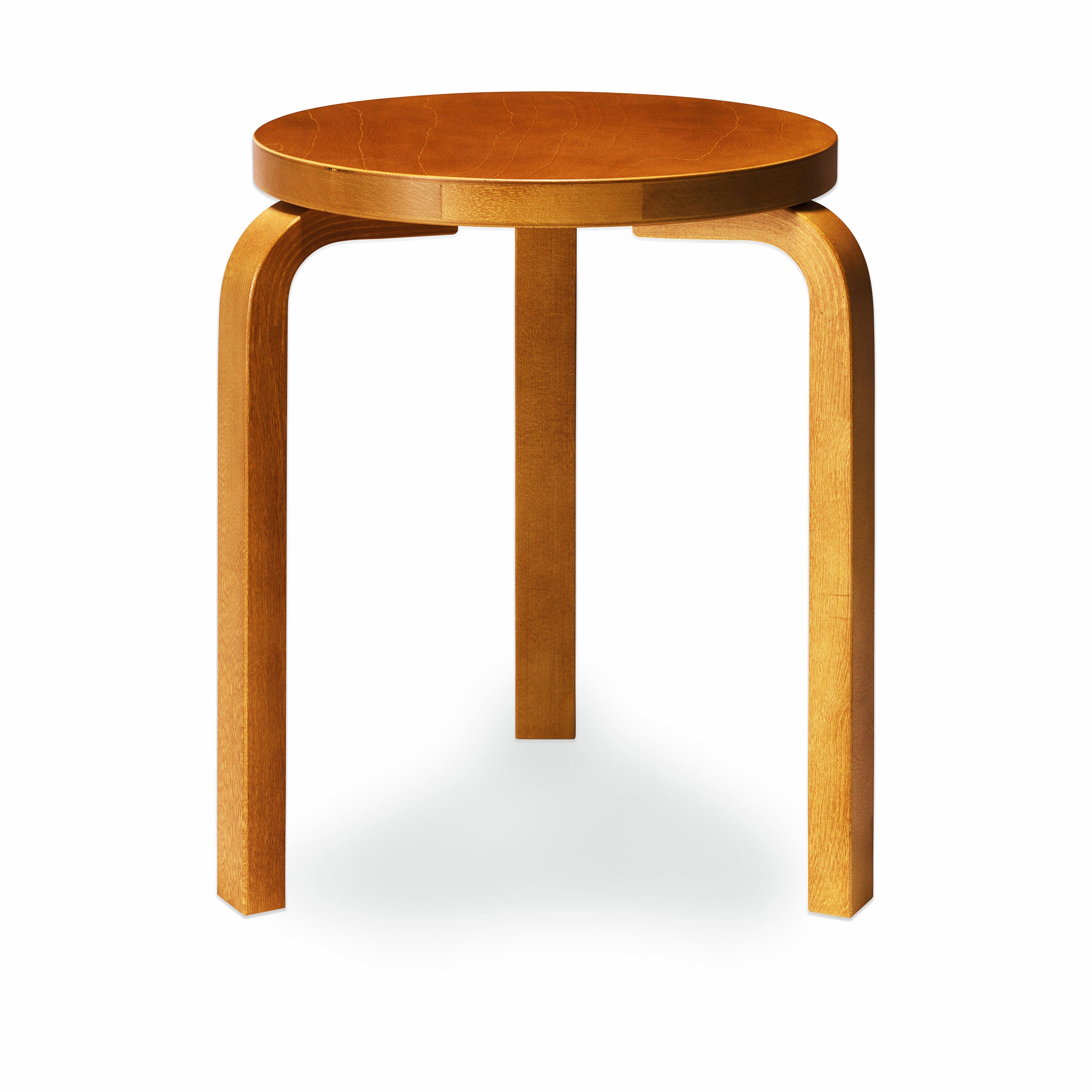 Artek Aalto Stool 60 - Honey Birch Stacking Stool