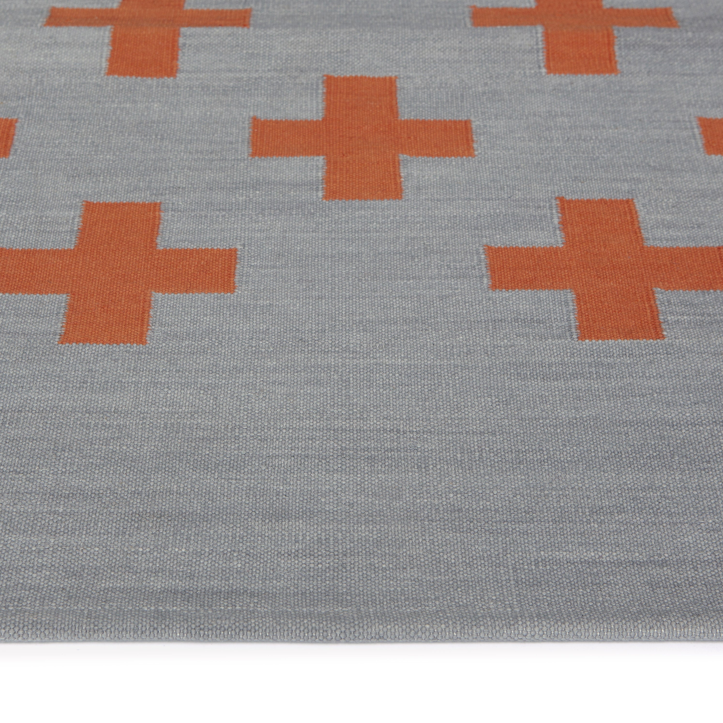 Maharam Alexander Girard Cotton Rug - Olive Aqua Mid-Century Design
