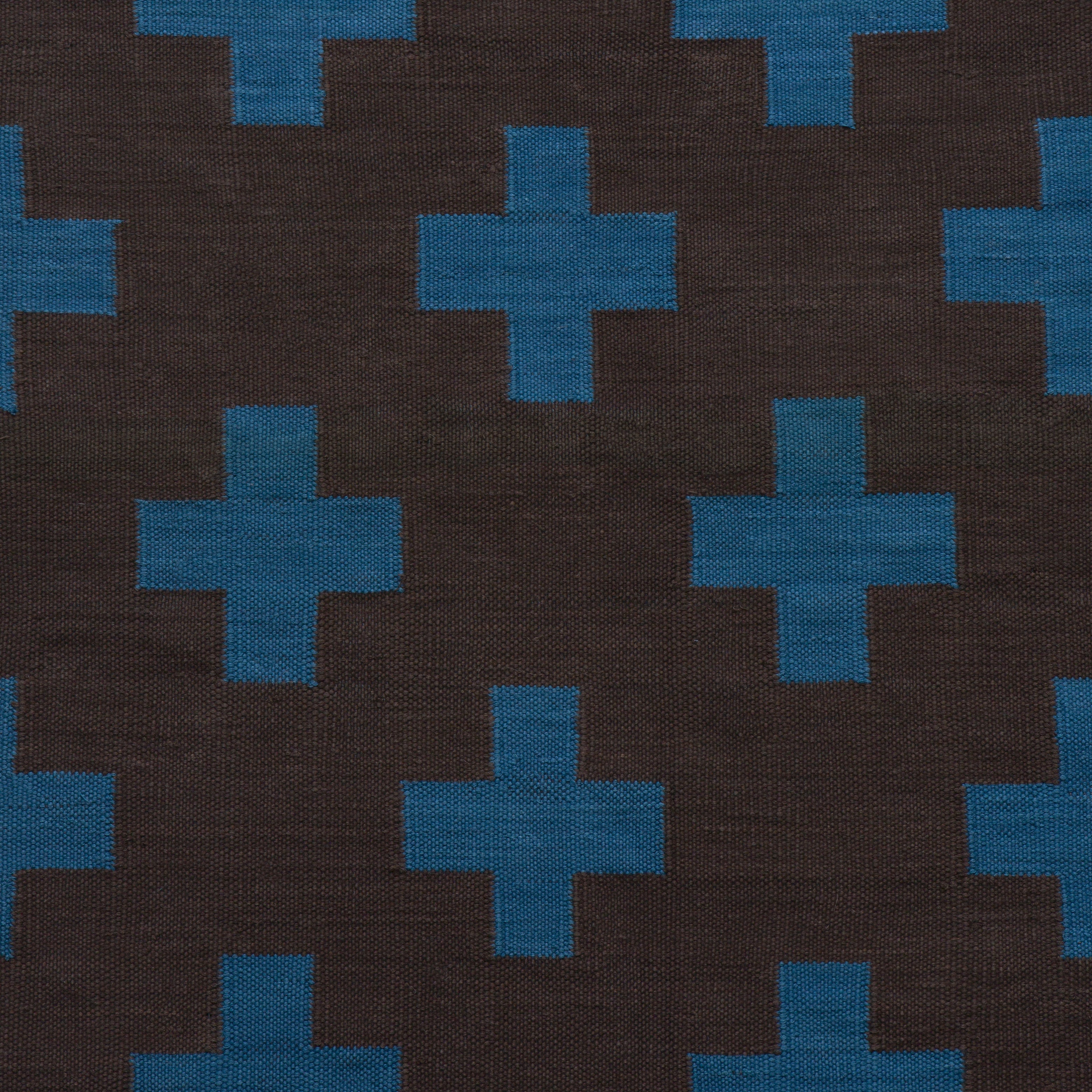 Maharam Alexander Girard Cotton Rug - Olive Aqua Mid-Century Design