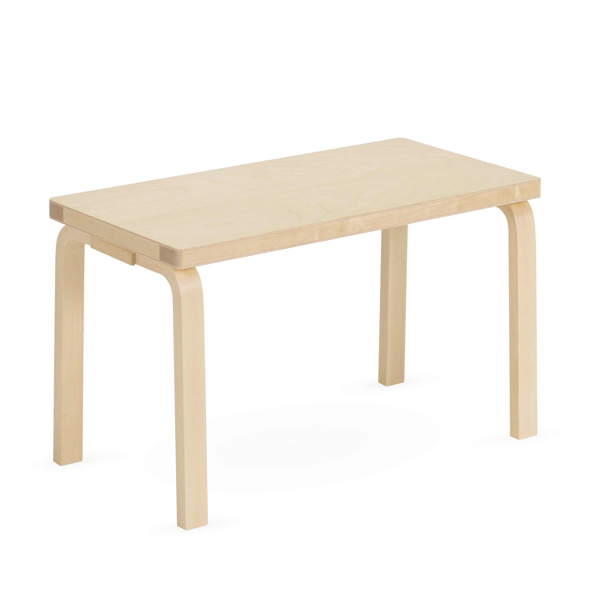 Artek Alvar Aalto Birch Wood Bench – Small Solid-Top Design