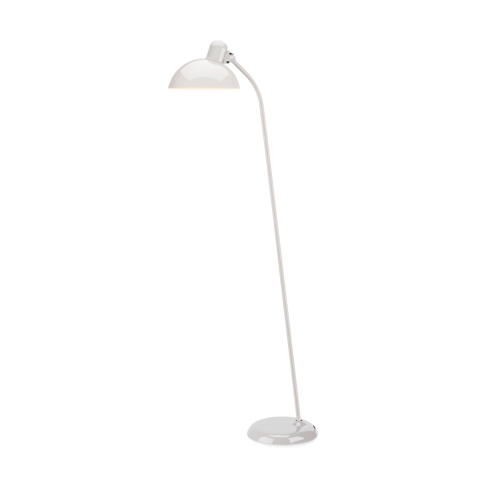 Kaiser-idell Luxus Adjustable Floor Lamp - Gloss White Bauhaus Design