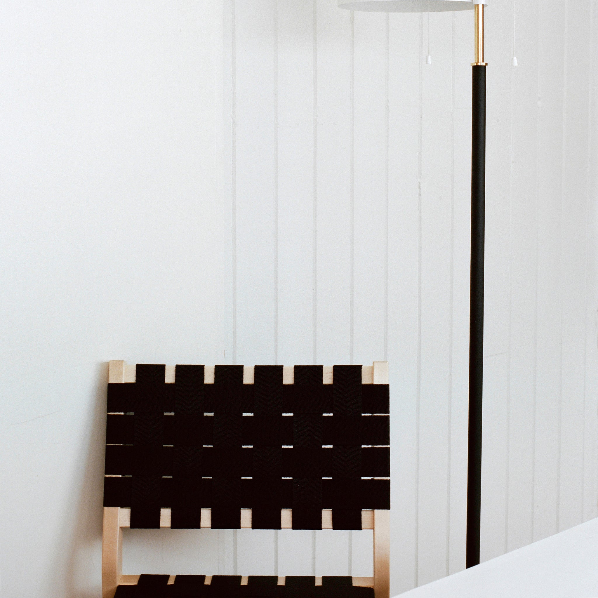 Artek Aalto 611 Stackable Chair - Light Grey Linen