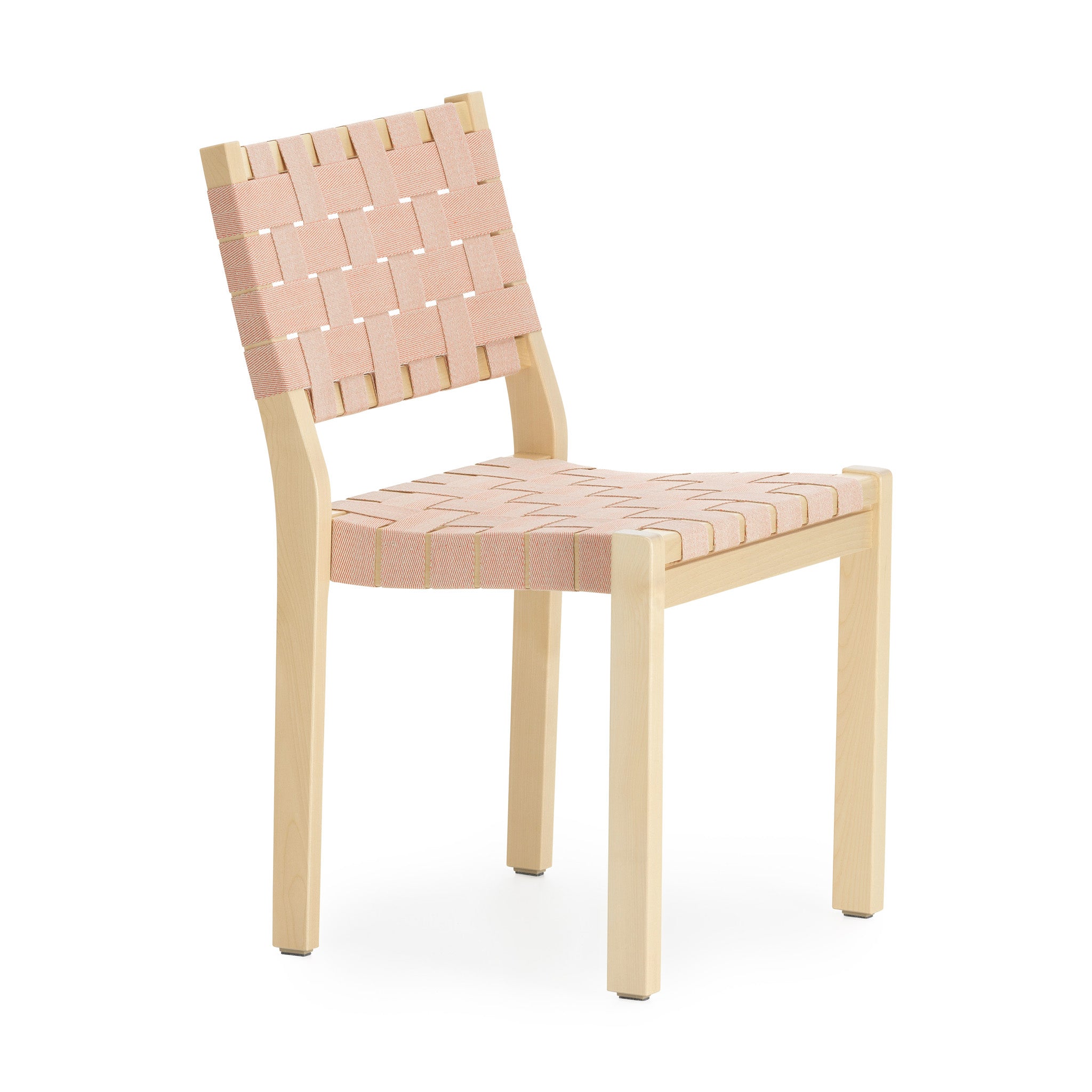 Artek Aalto 611 Stackable Chair - Light Grey Linen