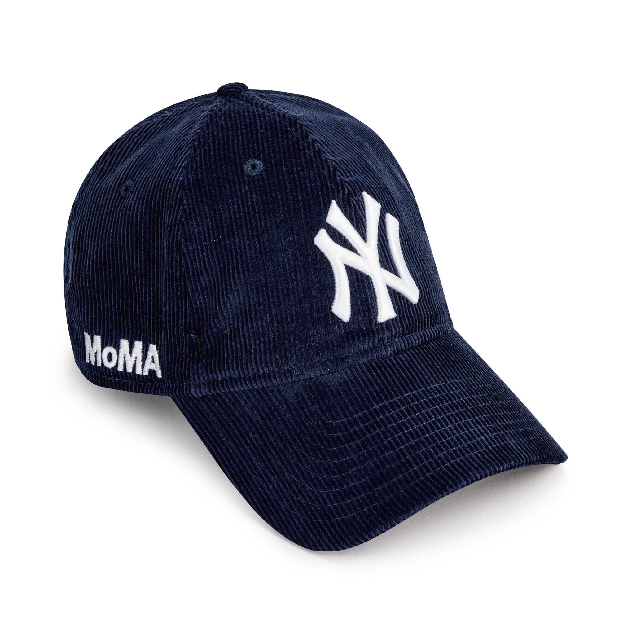 MoMA Yankees Corduroy Baseball Cap - Adjustable Navy Hat