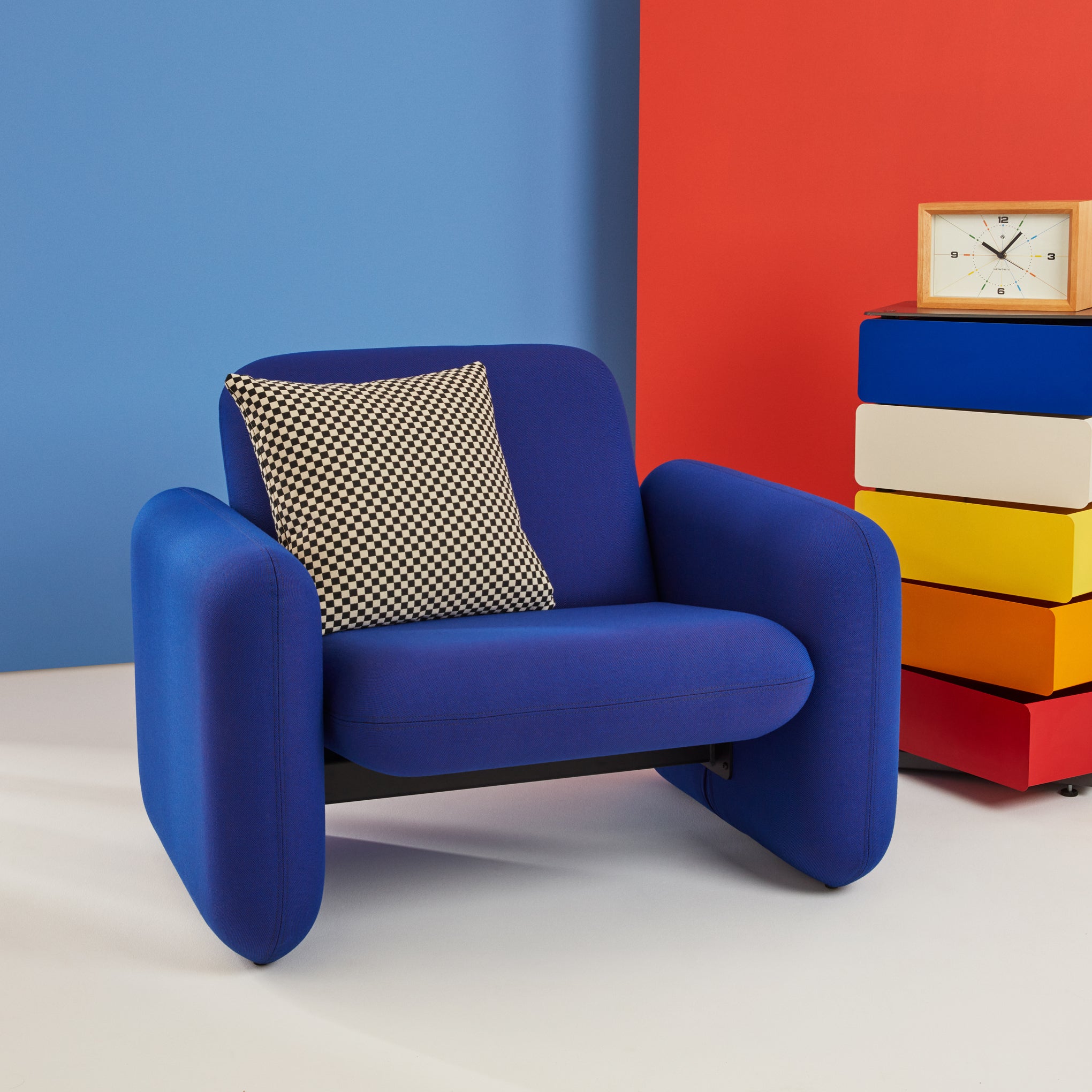 Herman Miller Wilkes Modular Armchair - Dressage Navy Upholstery