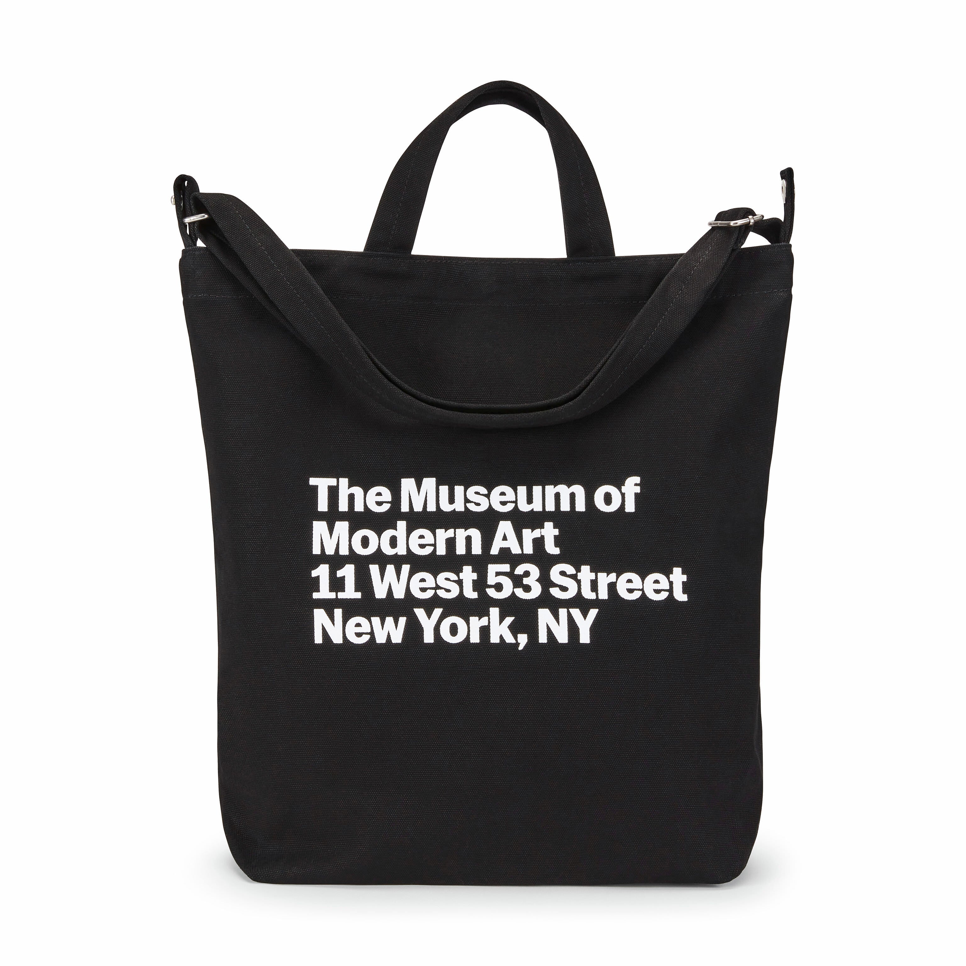 Baggu Recycled Cotton Tote Bag - MoMA Exclusive Black Canvas