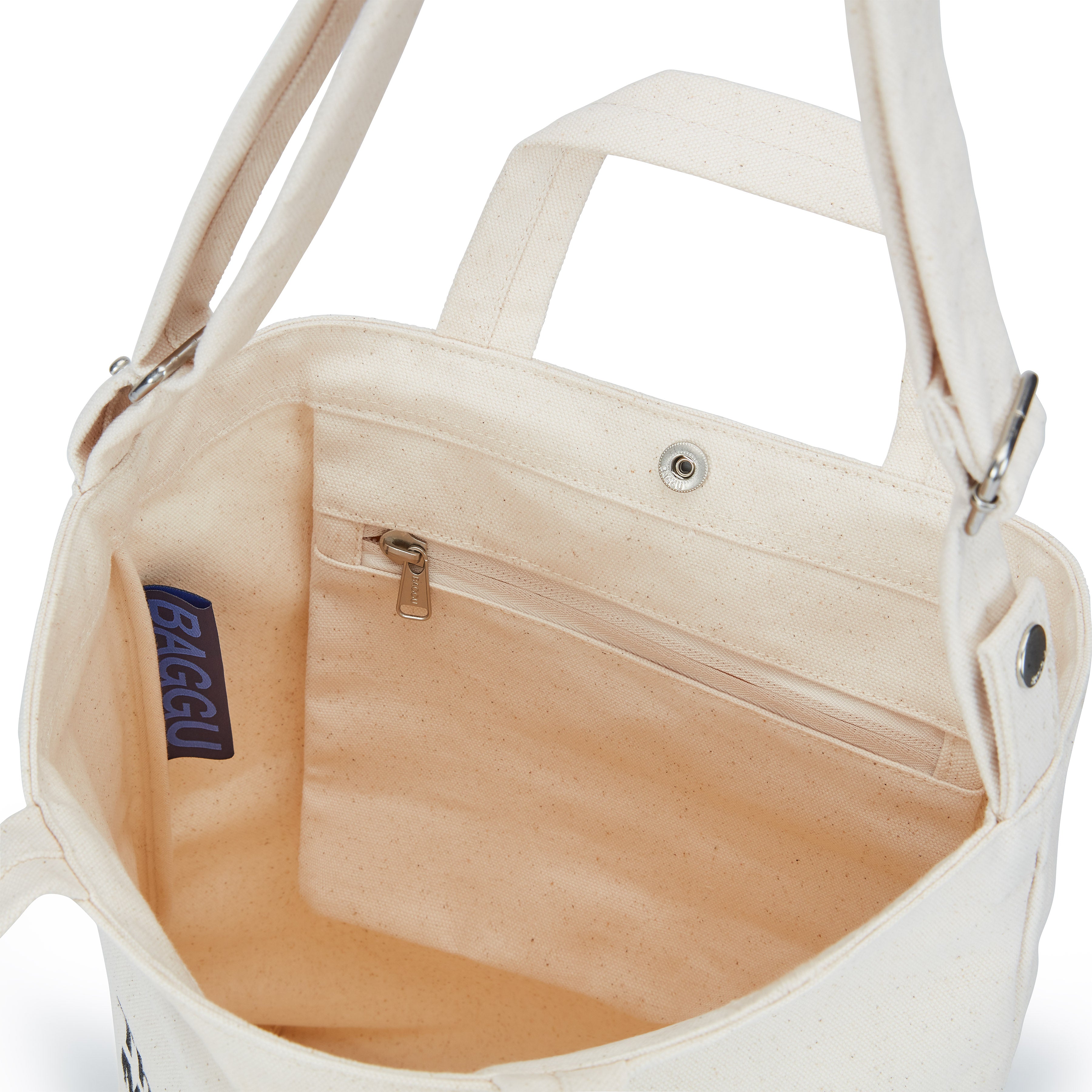 Baggu Recycled Cotton Tote Bag - MoMA Exclusive Black Canvas