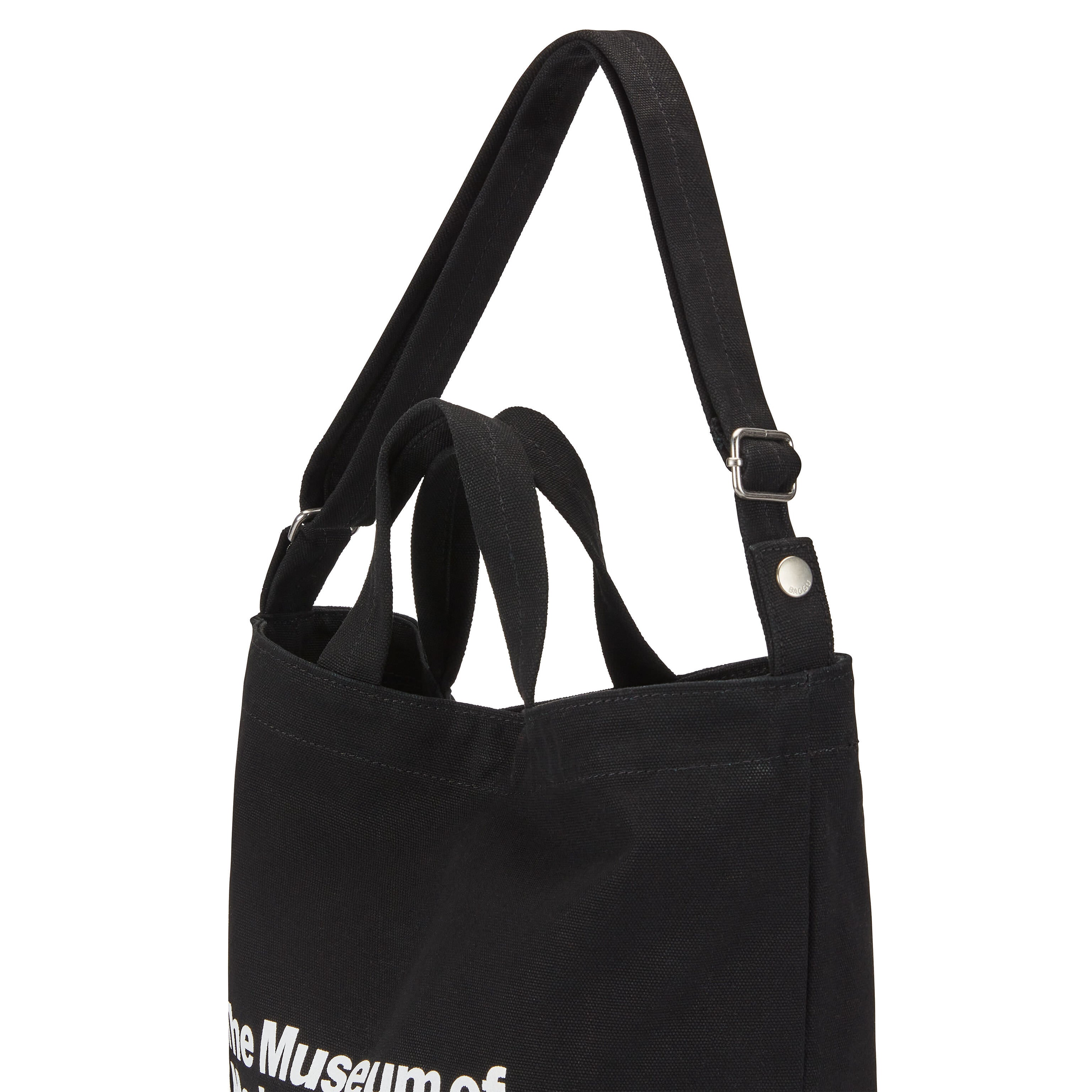 Baggu Recycled Cotton Tote Bag - MoMA Exclusive Black Canvas
