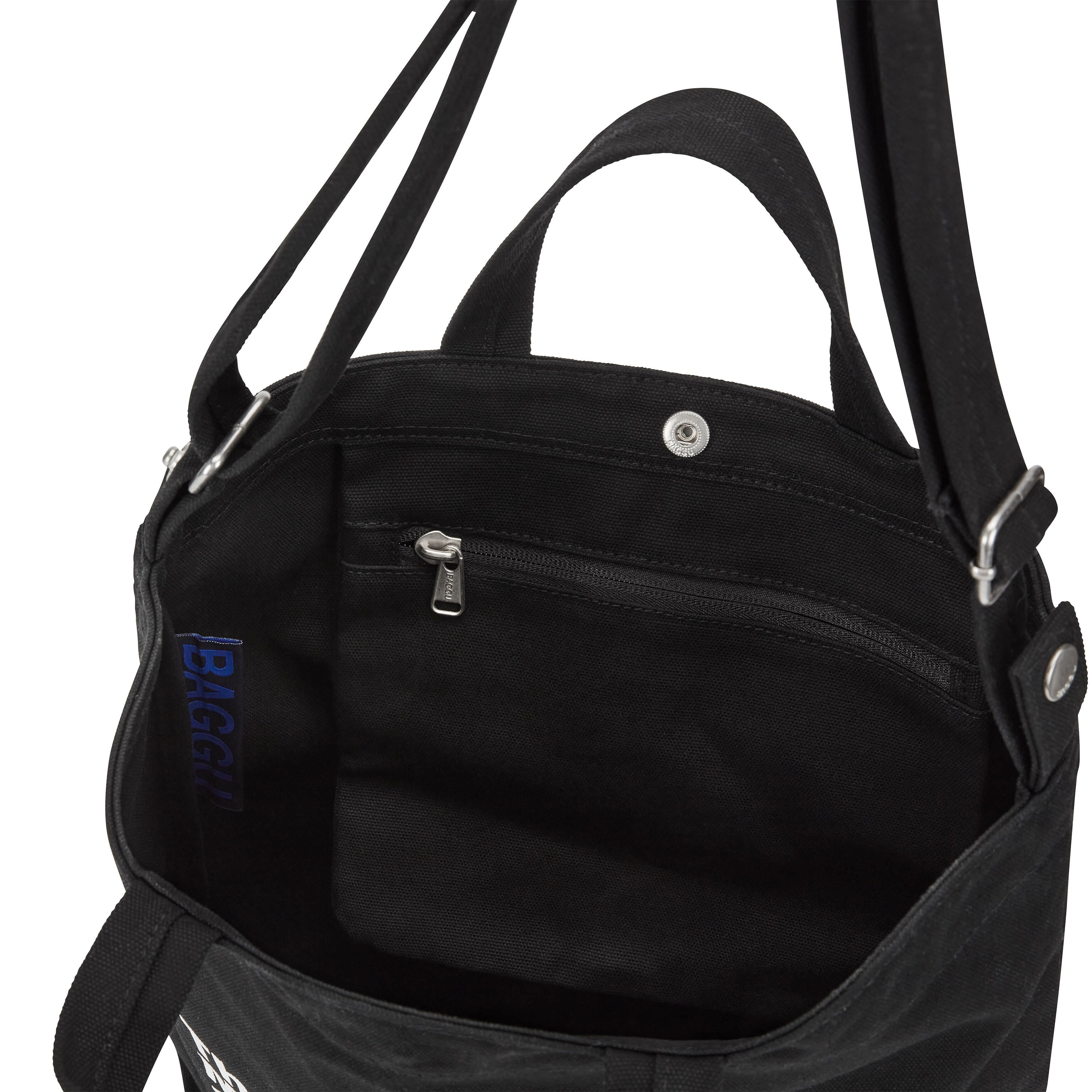 Baggu Recycled Cotton Tote Bag - MoMA Exclusive Black Canvas