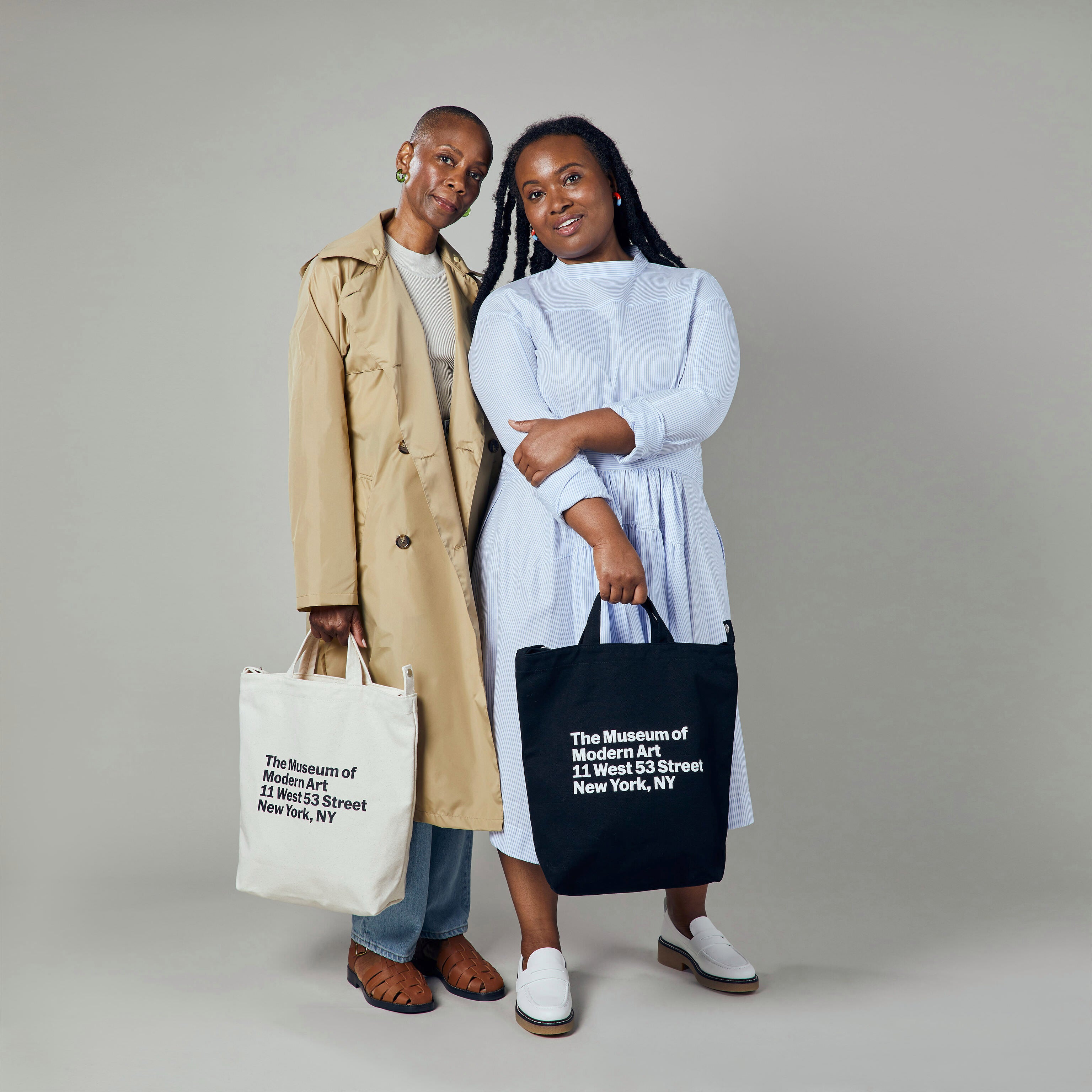Baggu Recycled Cotton Tote Bag - MoMA Exclusive Black Canvas