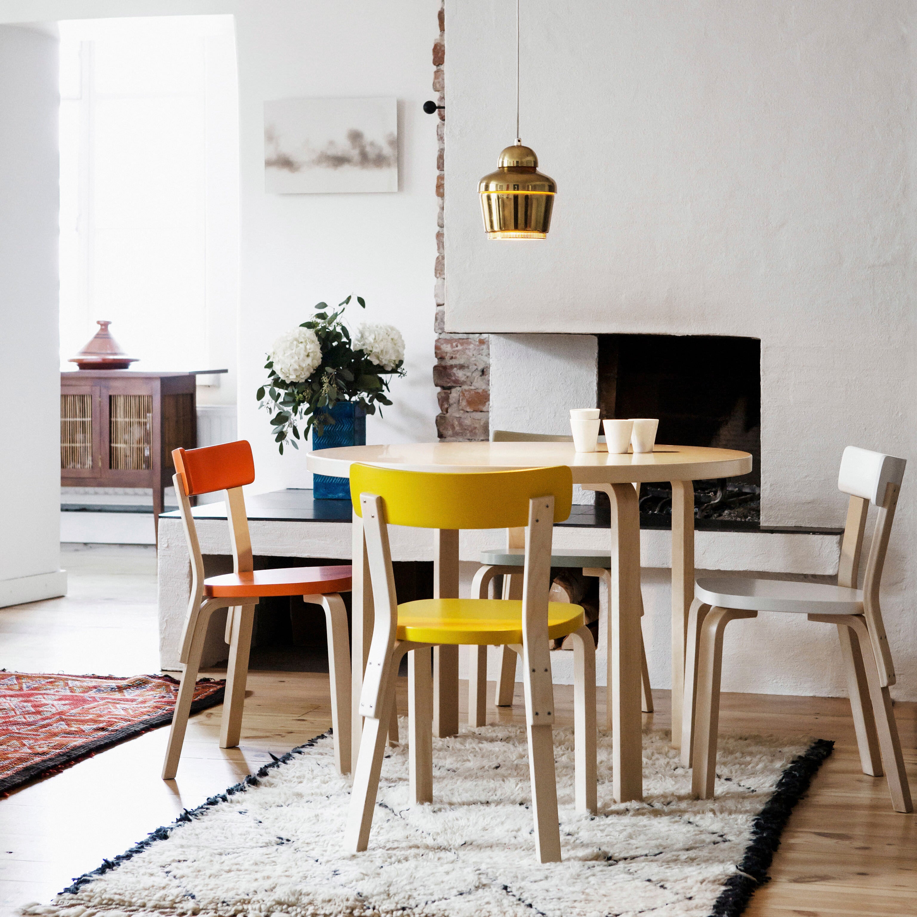 Artek Aalto Golden Bell Brass Pendant Light - 1937 Design
