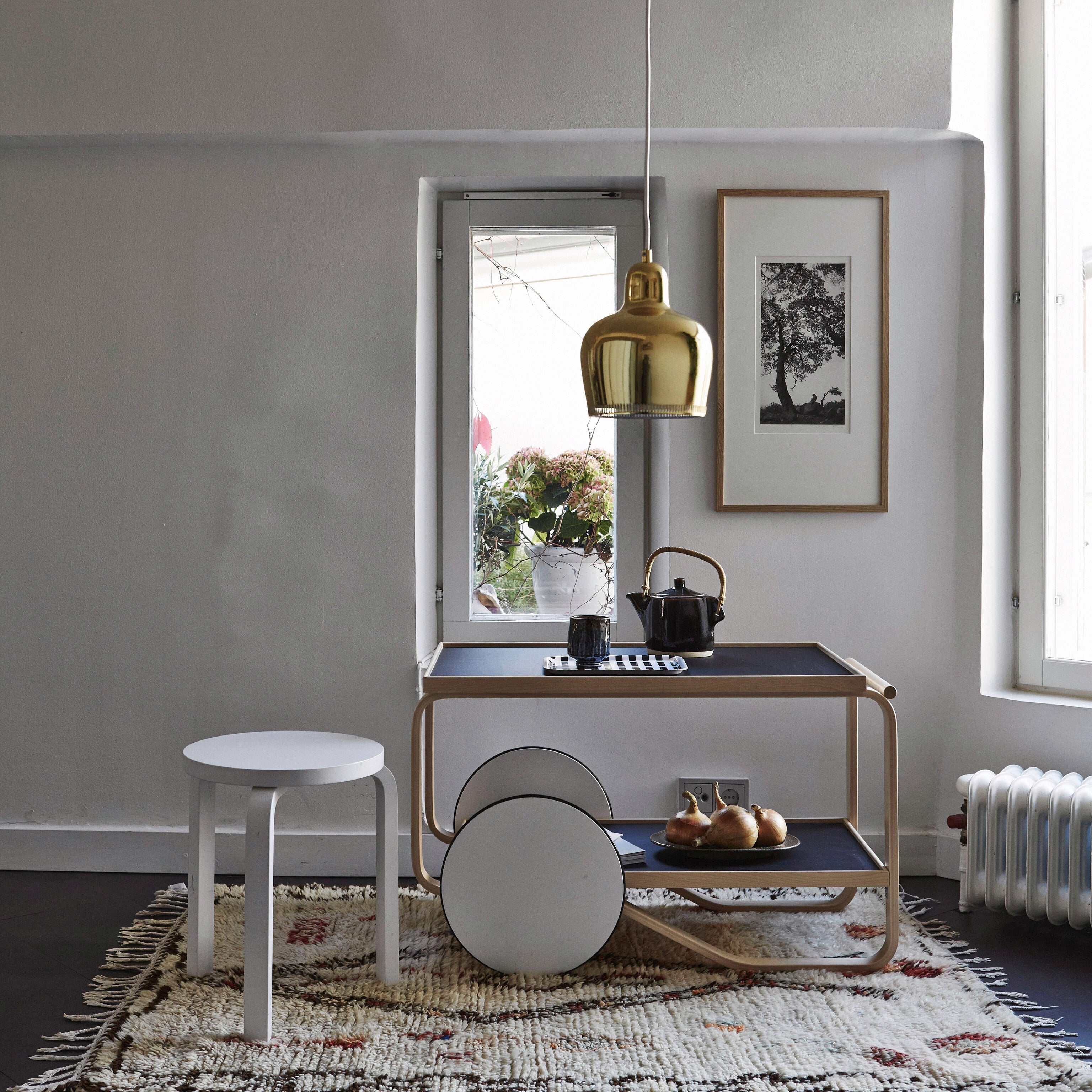 Artek Aalto Golden Bell Pendant Light - Brass Savoy Design