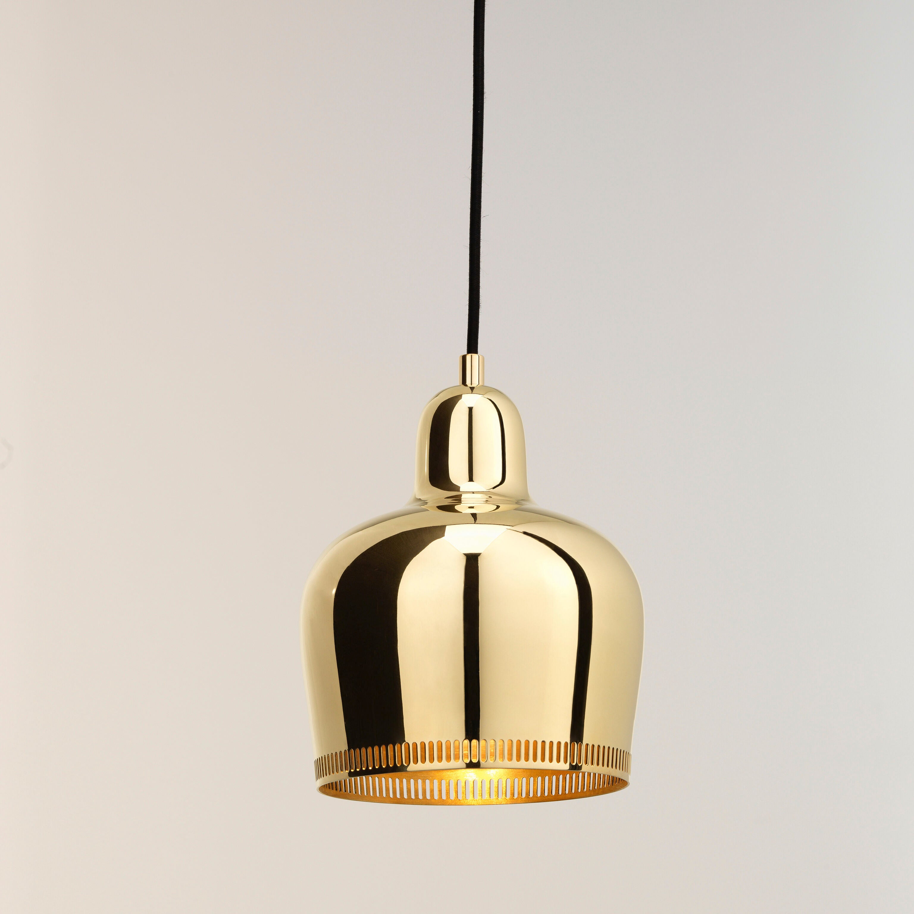 Artek Aalto Golden Bell Pendant Light - Brass Savoy Design