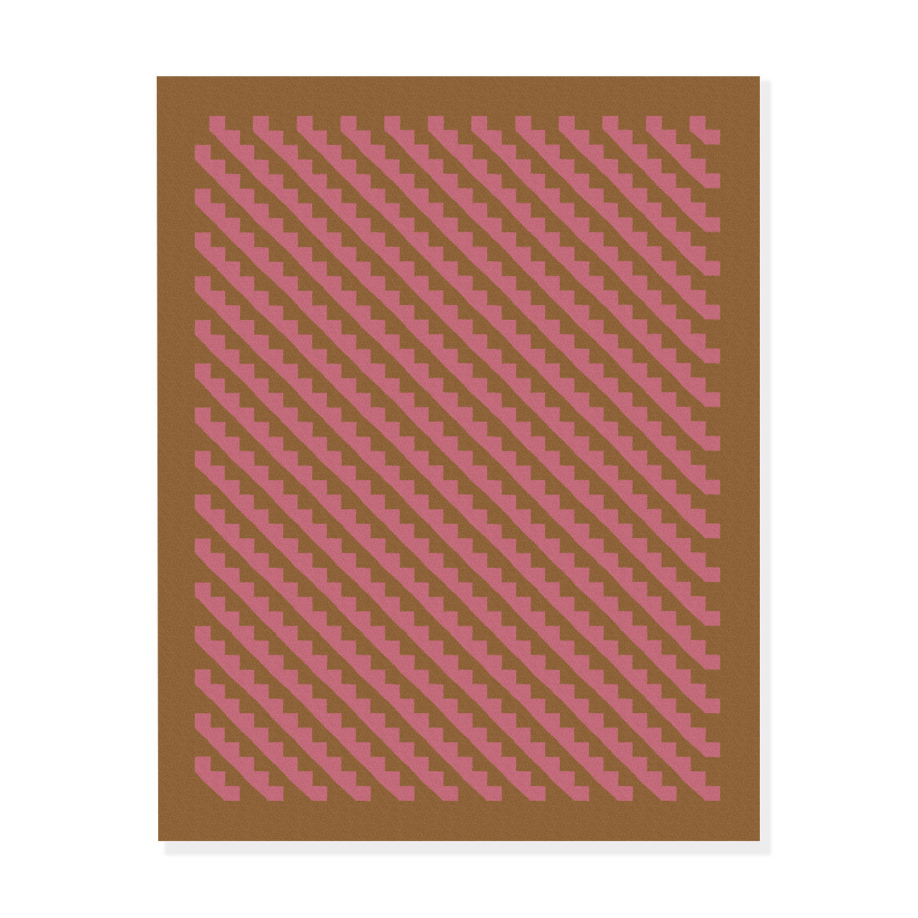 Maharam Alexander Girard Cotton Flatweave Rug - Ochre Magenta Mid-Century Design