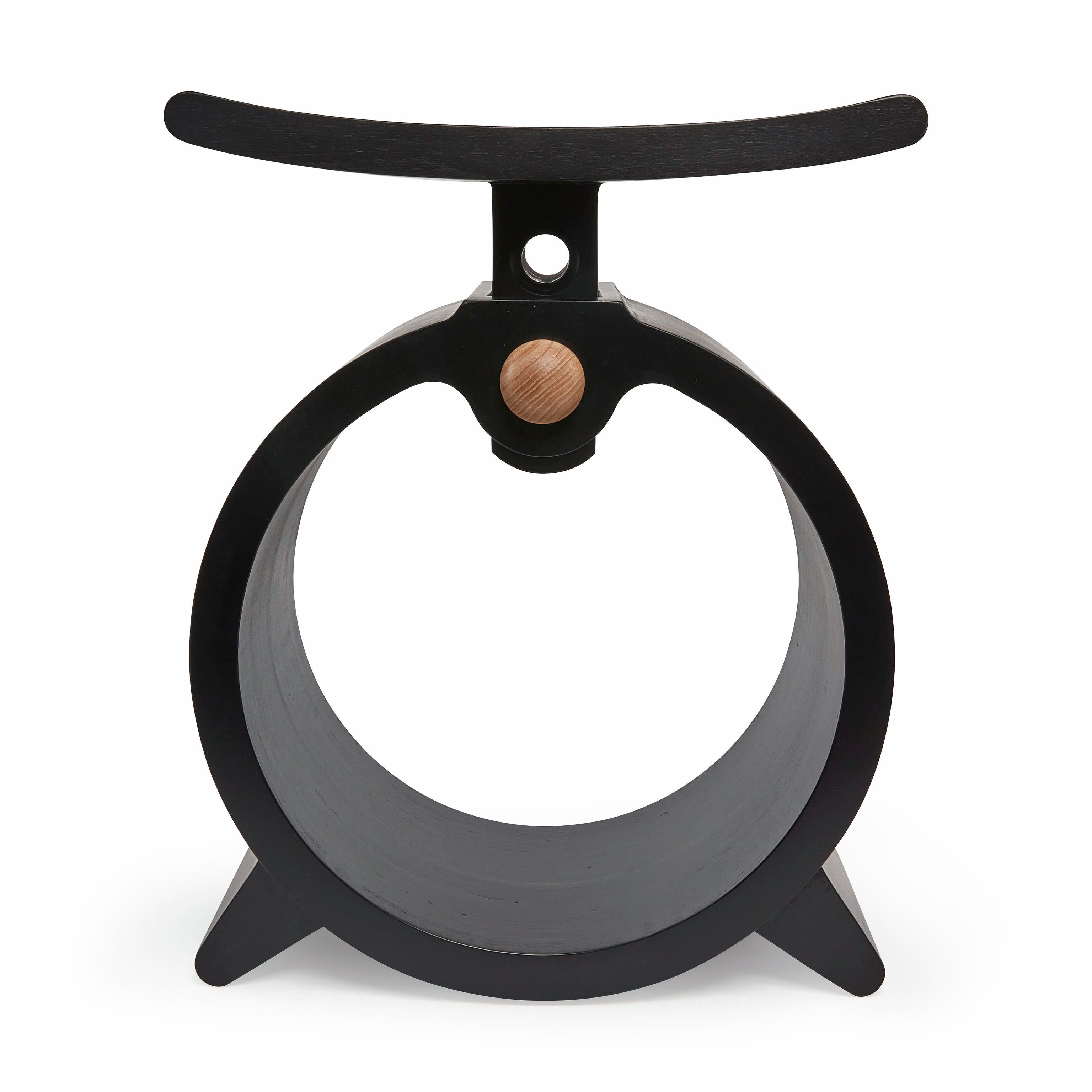 Modern Ashanti Stool - Handcrafted Adjustable Wooden Seat by Jomo Tariku