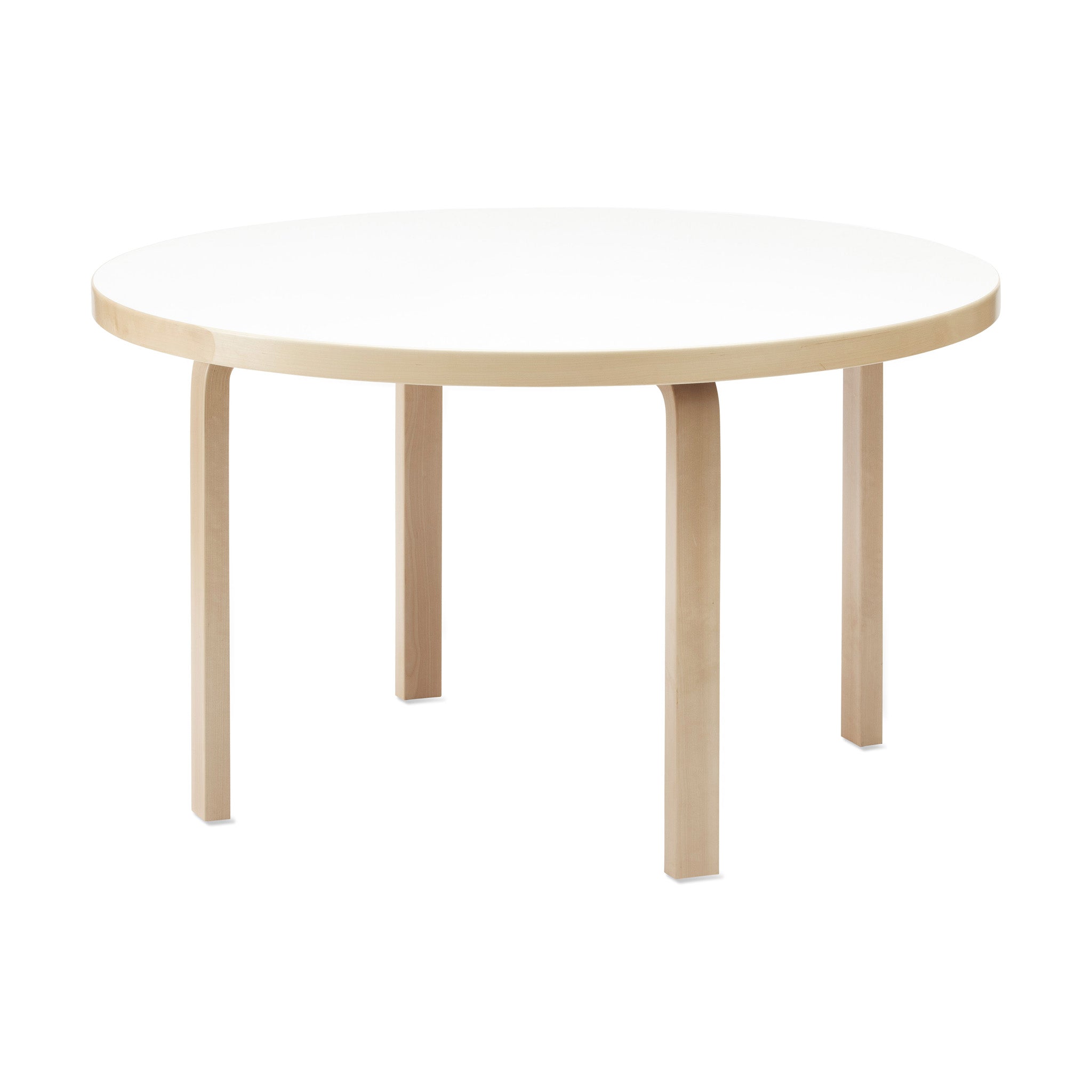Artek Aalto Round Dining Table - Solid Birch Wood, 49.25"